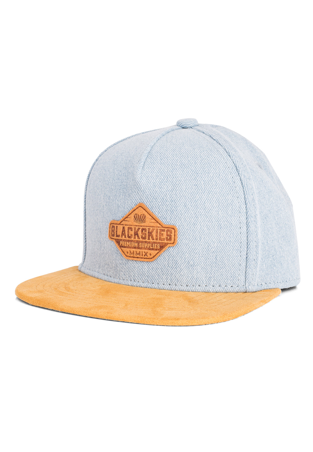 Blackskies-Essentials-Snapback-Kids-Cap-Light-blue-Brown-Brown-2