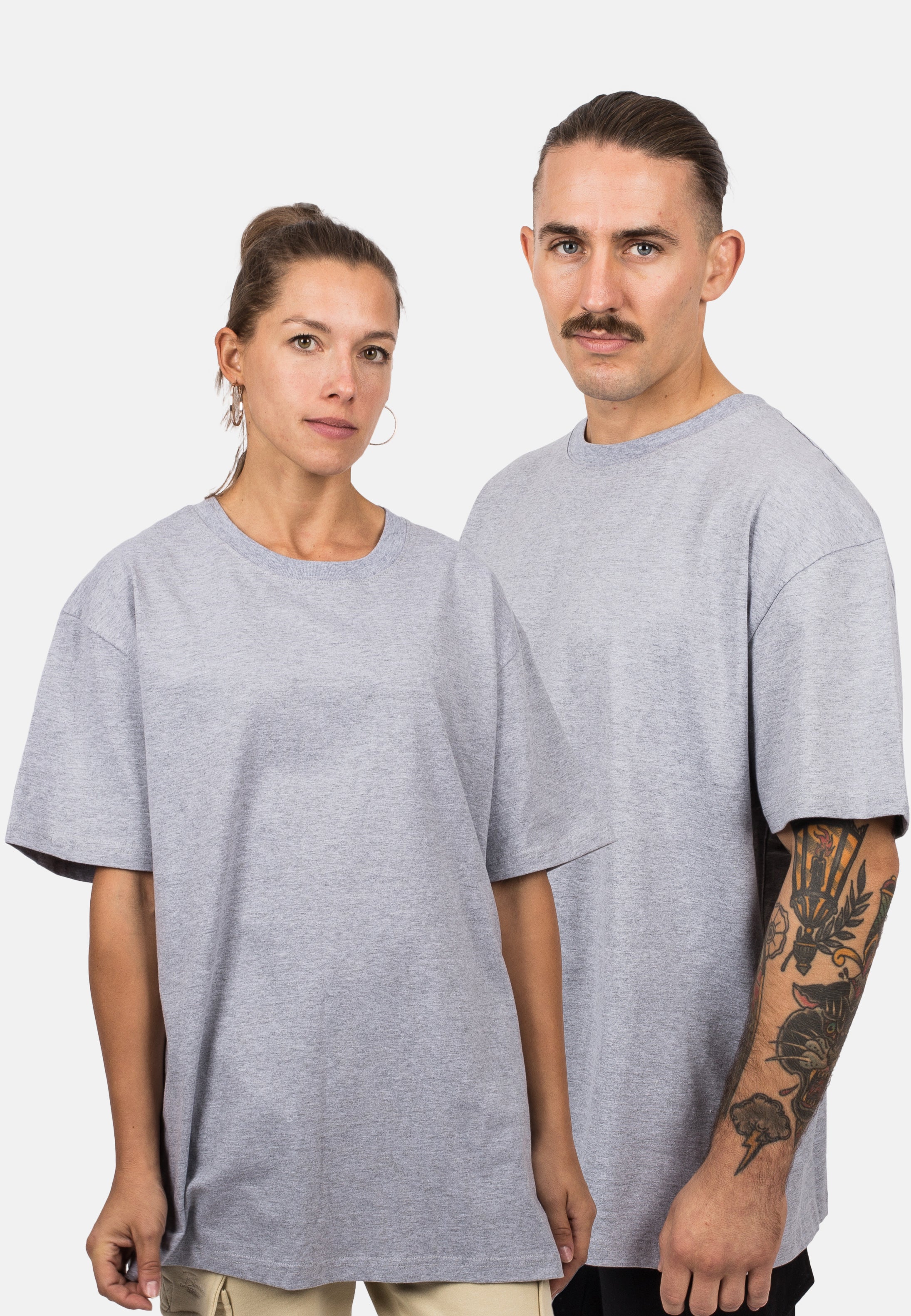 Oversized T-Shirt - Heather Grey - Blackskies | Premium Headwear