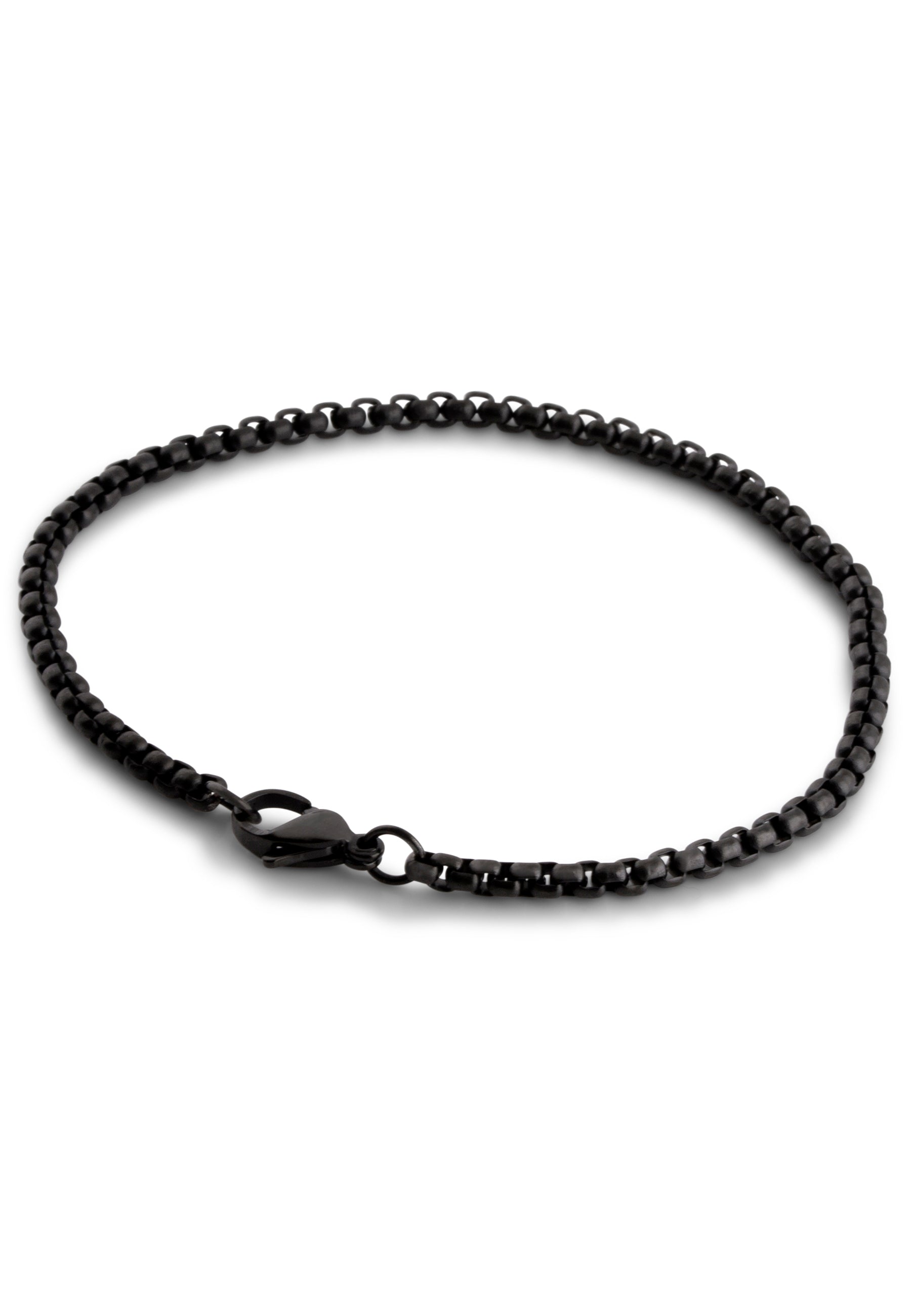 AK-B-BAC-01-Akitsune-Baca-Chain-Link-Bracelet-Matte-Black