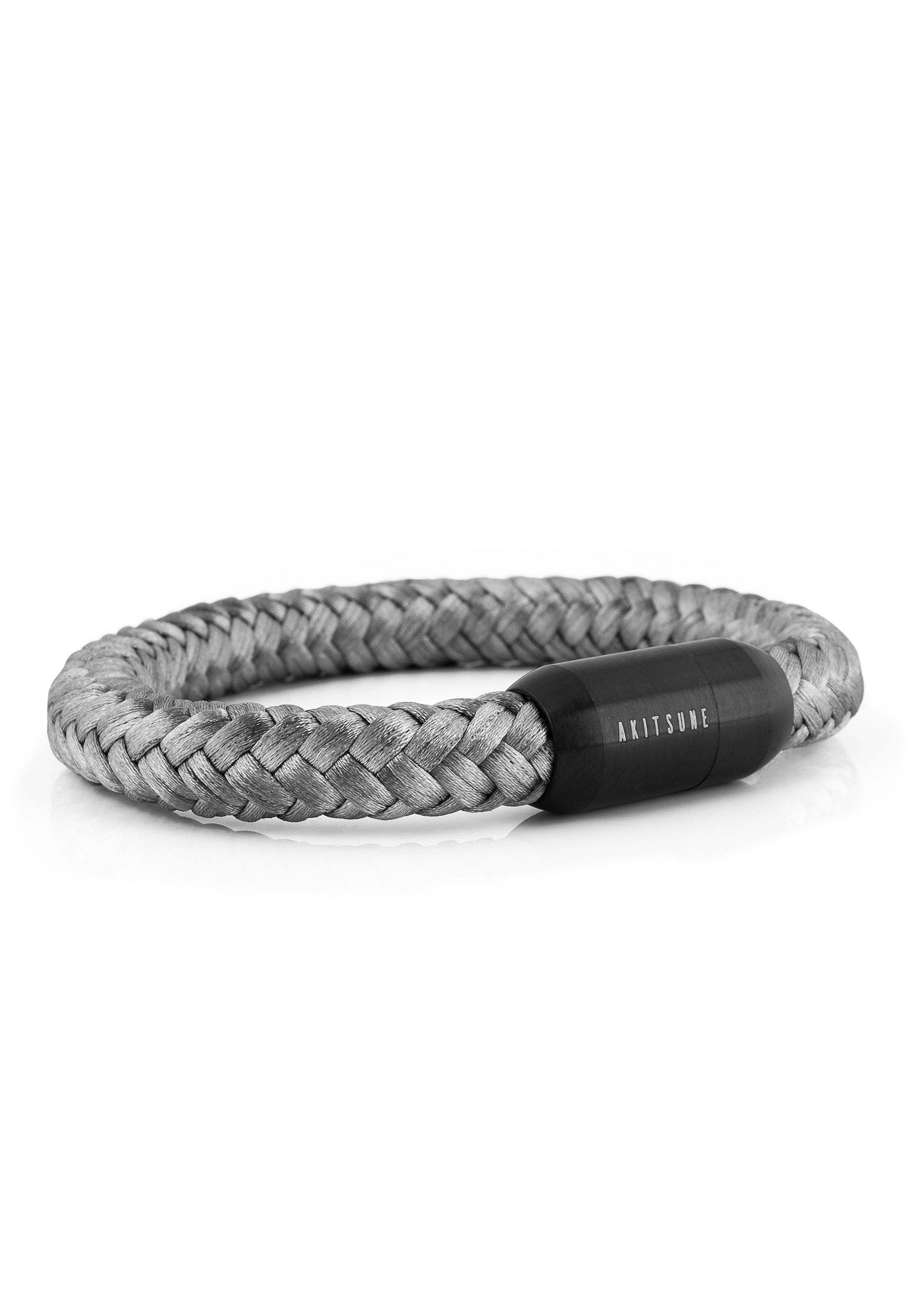AK-B-POR-08-Akitsune-Portus-Nautical-Rope-Bracelet-Matte-Black-Gray-Side