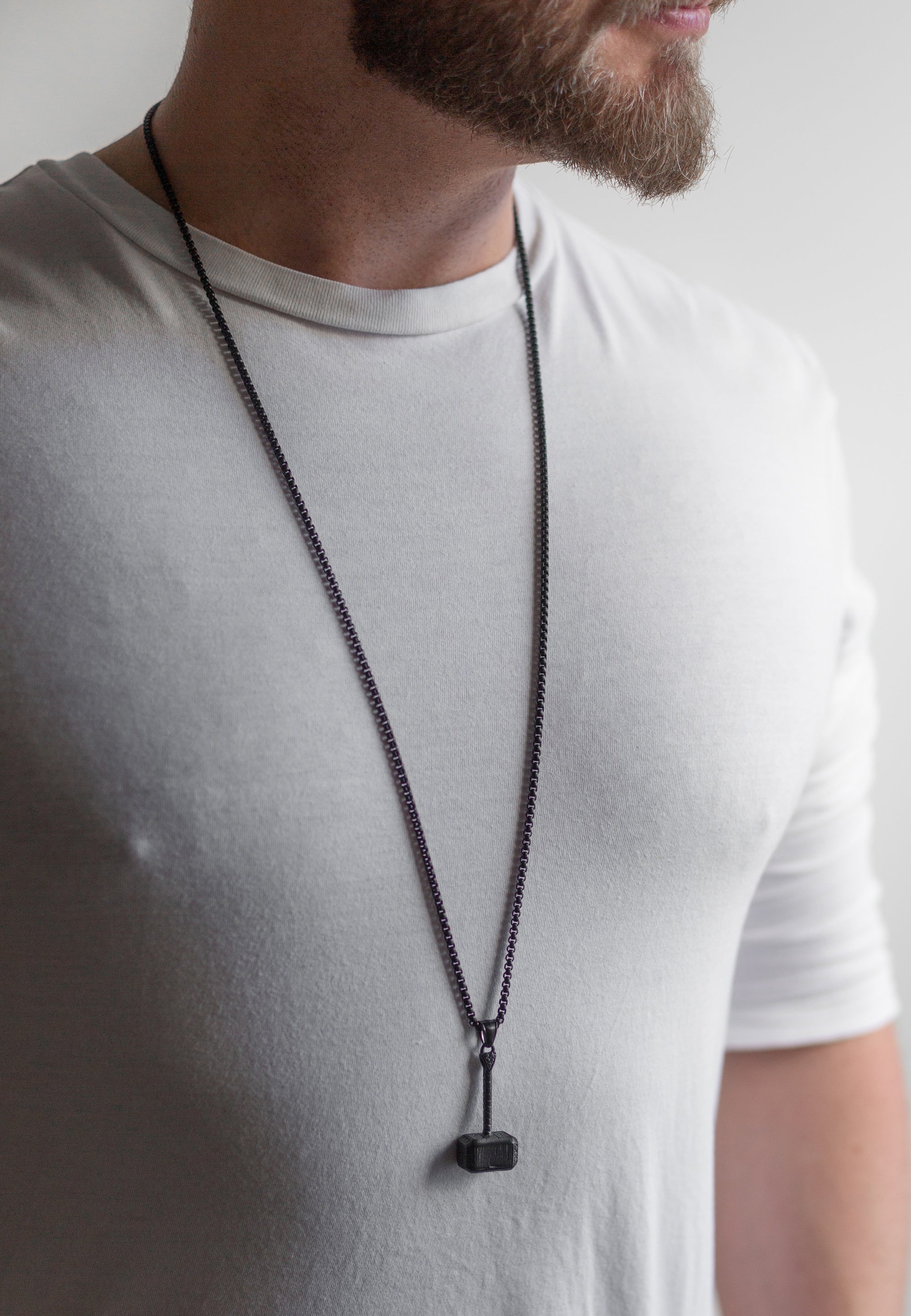 AK-PEN-MAL-01-Akitsune-Malleum-Hammer-Pendant-Necklace-Matte-Black-Mj-lnir-Model-3