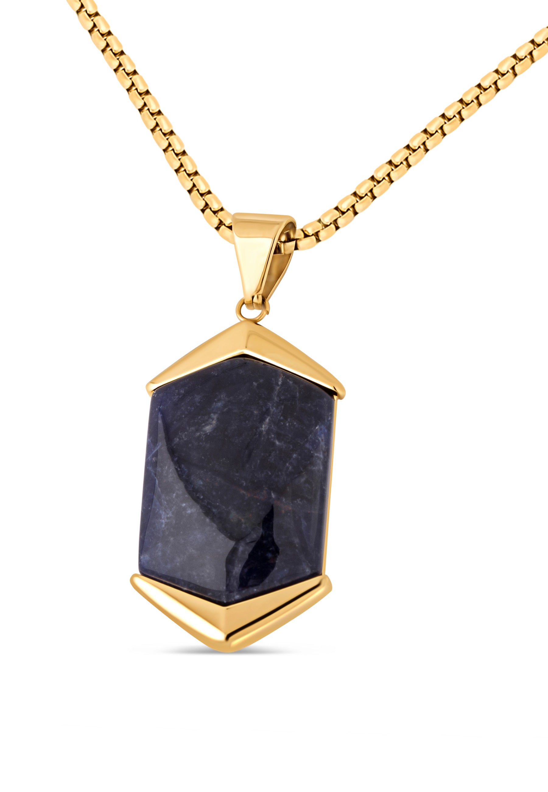 Akitsune-Abyssum-Pendant-Gold-Blue-Vein-Stone