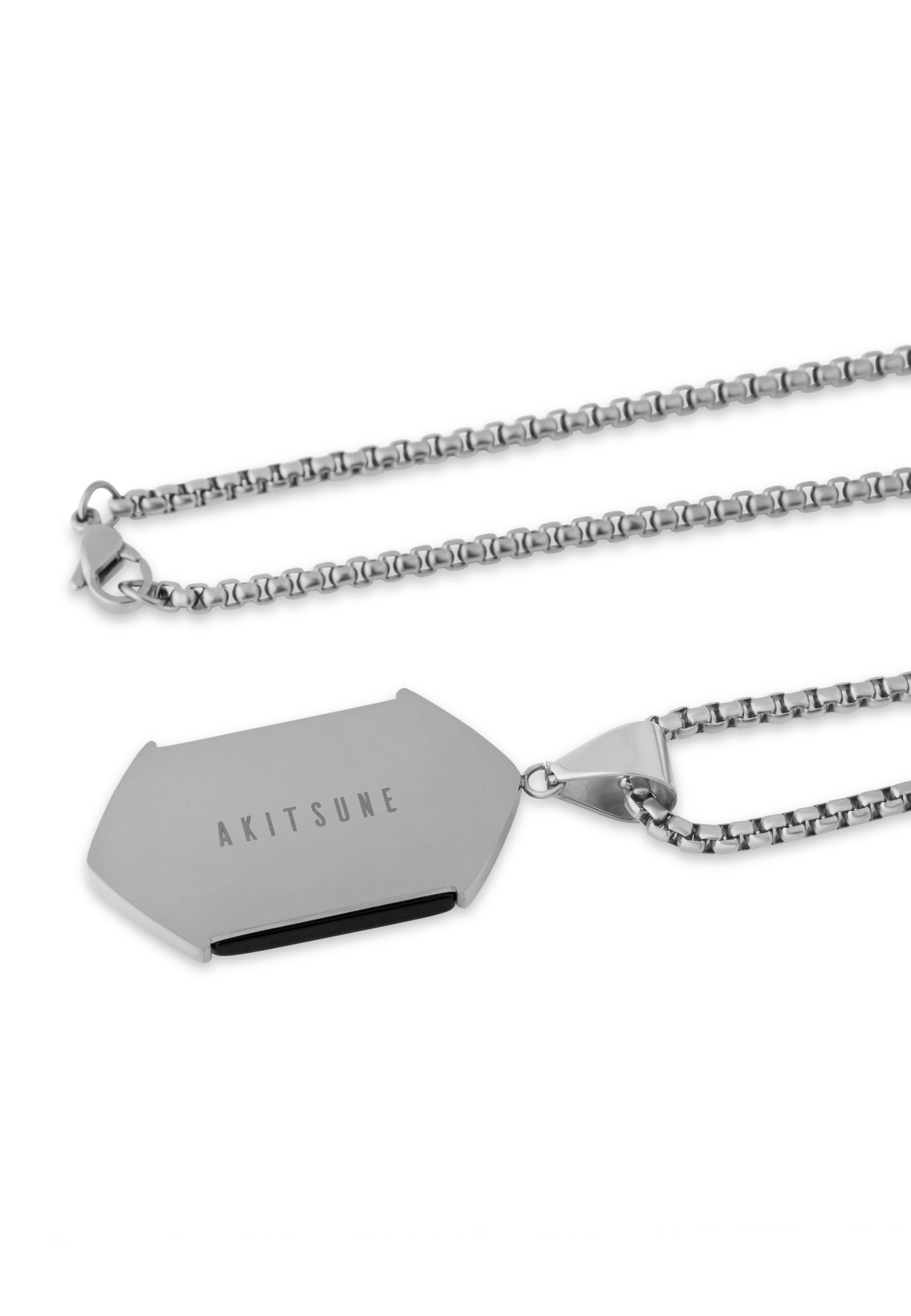 Akitsune-Abyssum-Pendant-Silver-Black-Stone-Flat-Back