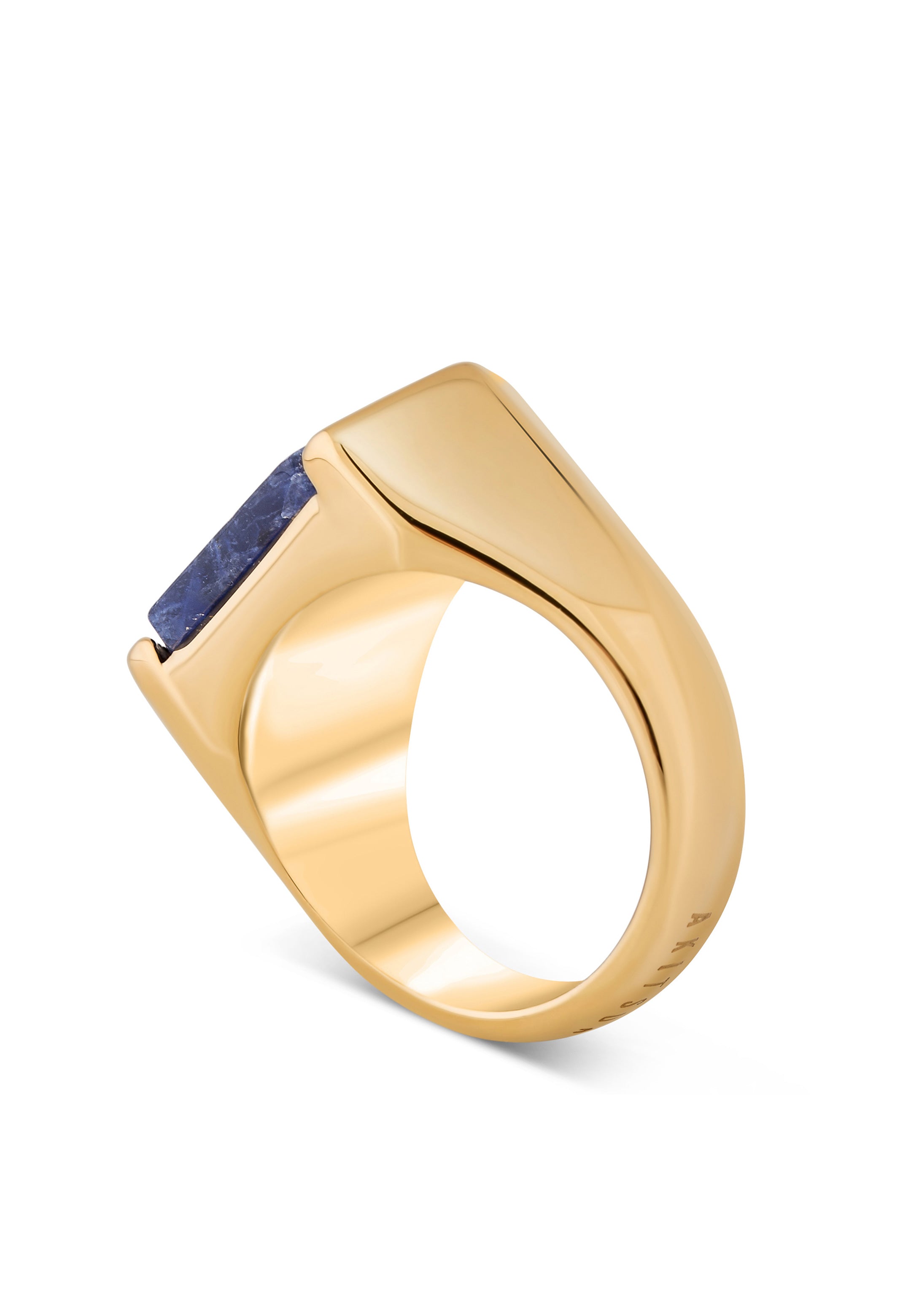 Akitsune-Abyssum-Ring-Gold-Blue-Vein-Stone-Back-Logo