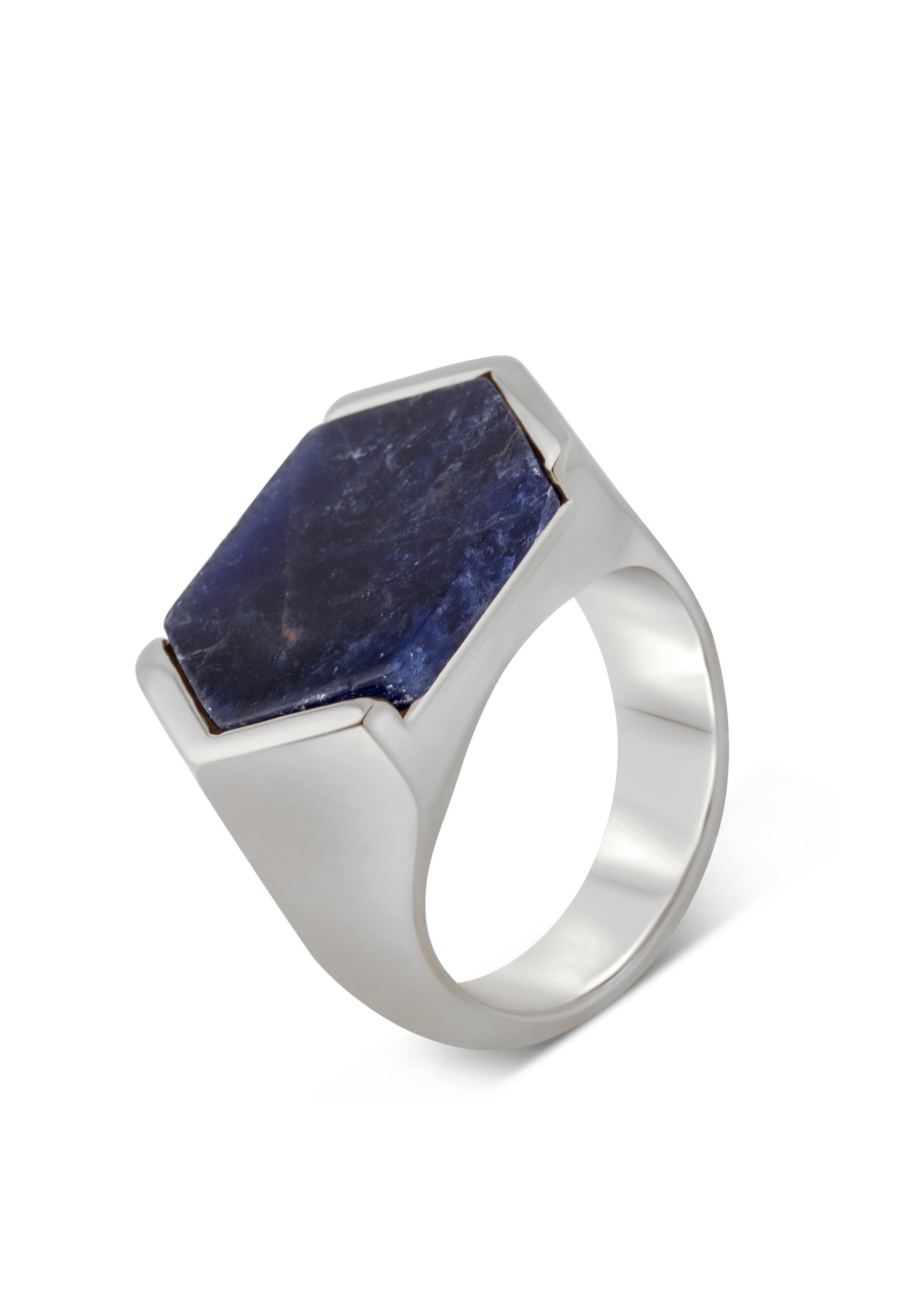 Akitsune-Abyssum-Ring-Silver-Blue-Vein-Stone-Top