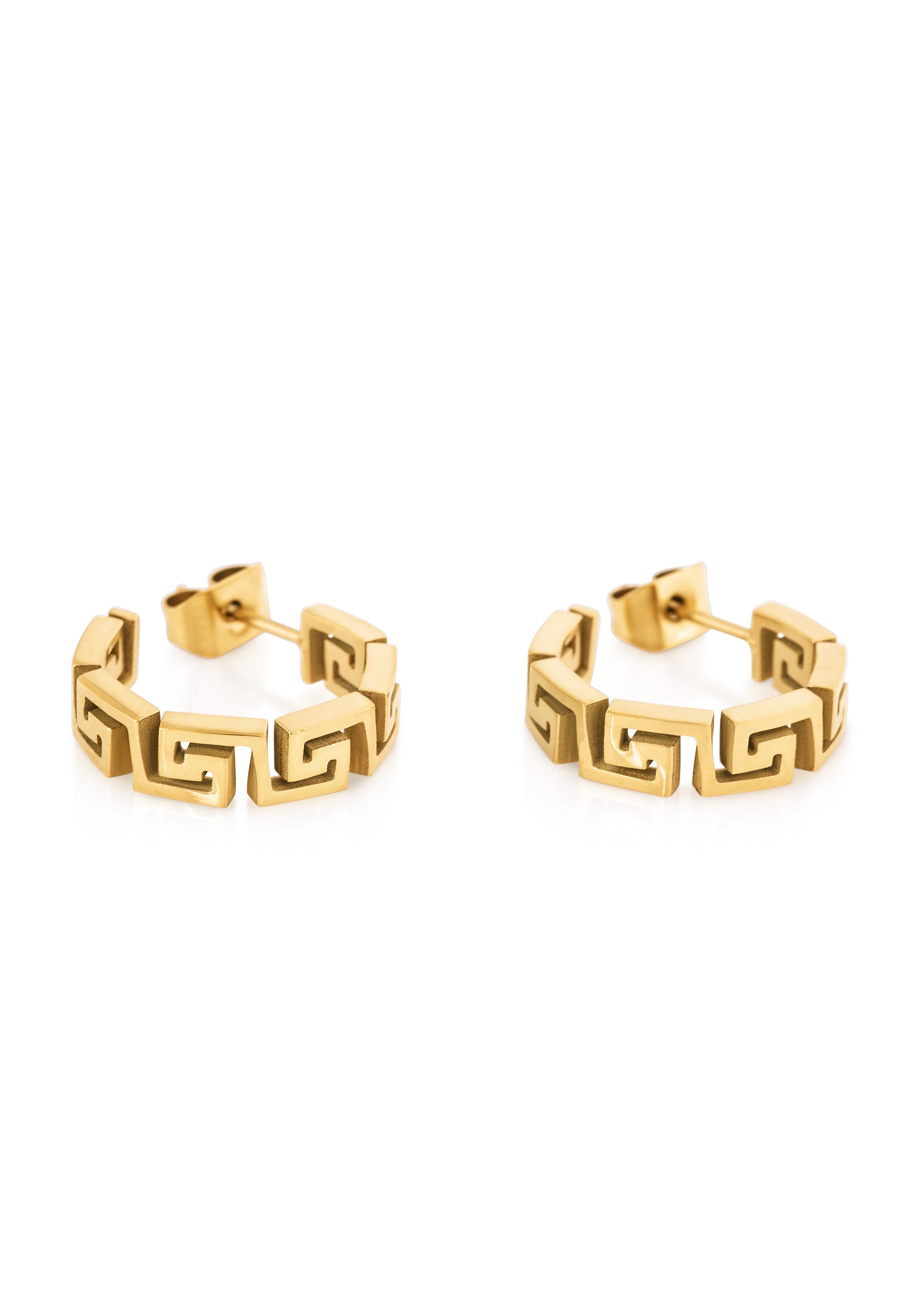 Akitsune-Argius-Meander-Earring-Gold-Womens-Flat