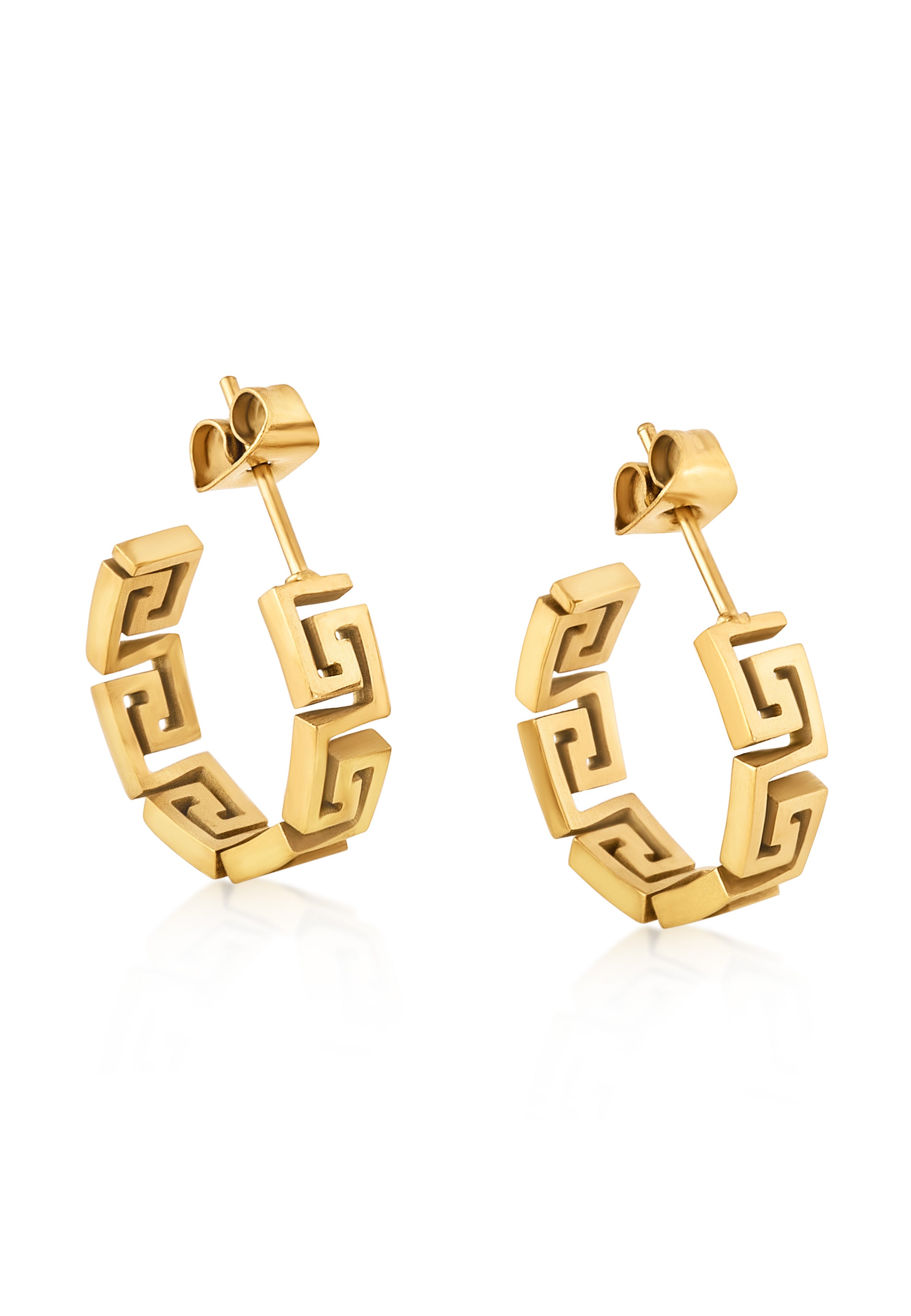Akitsune-Argius-Meander-Earring-Gold