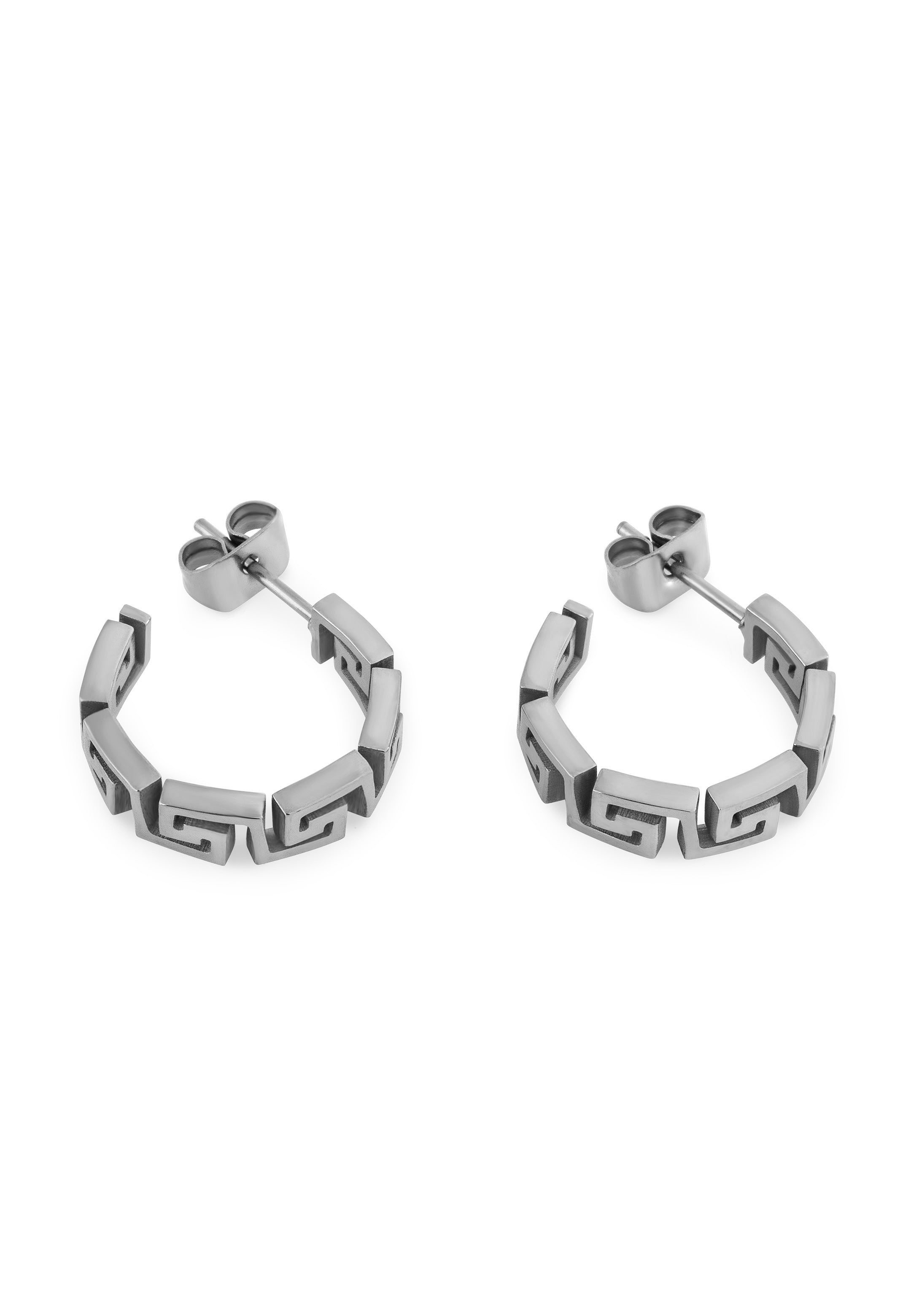 Akitsune-Argius-Meander-Earring-Silver-Womens