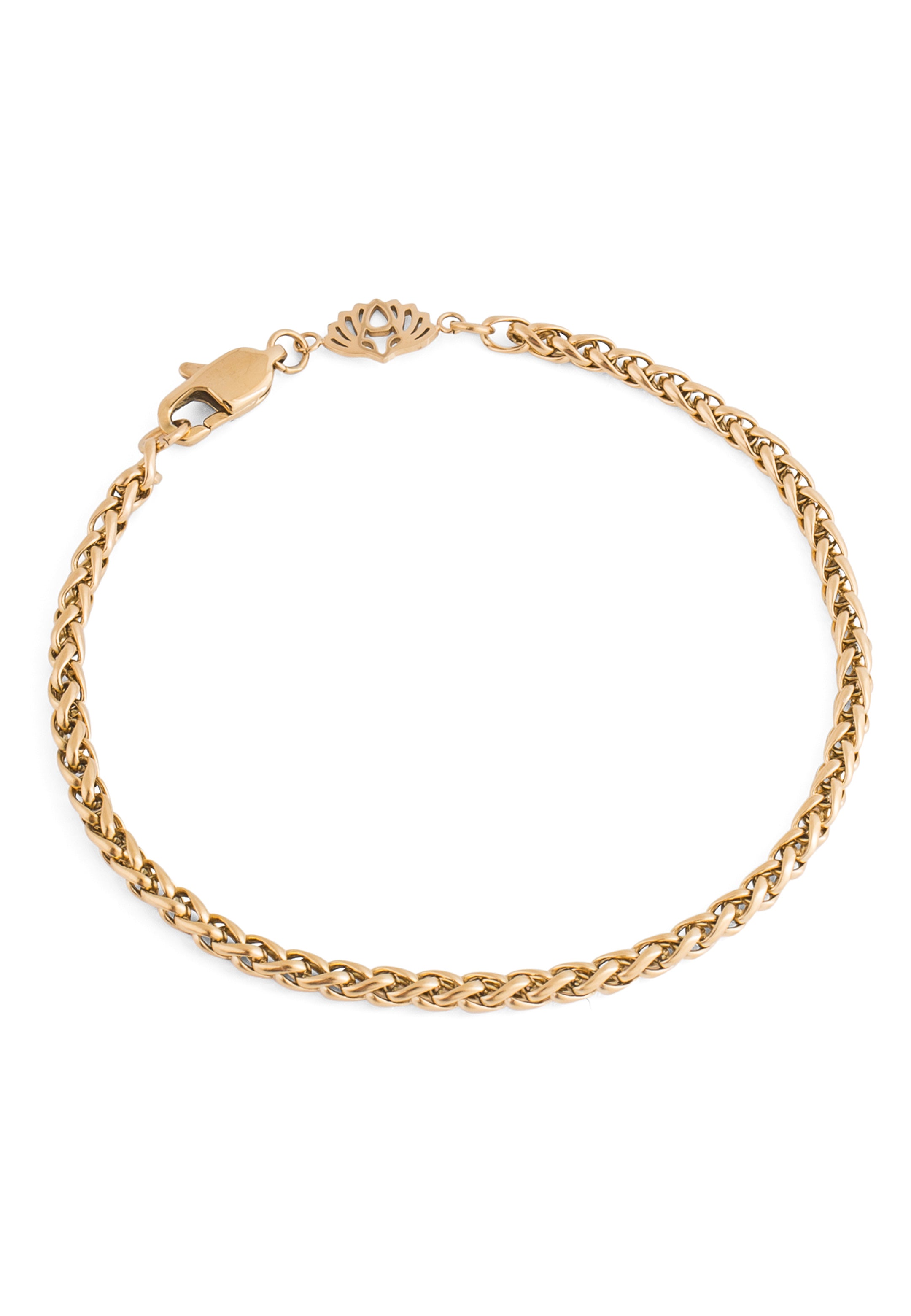 Akitsune-Cor-Wheat-Chain-Bracelet-Gold-2
