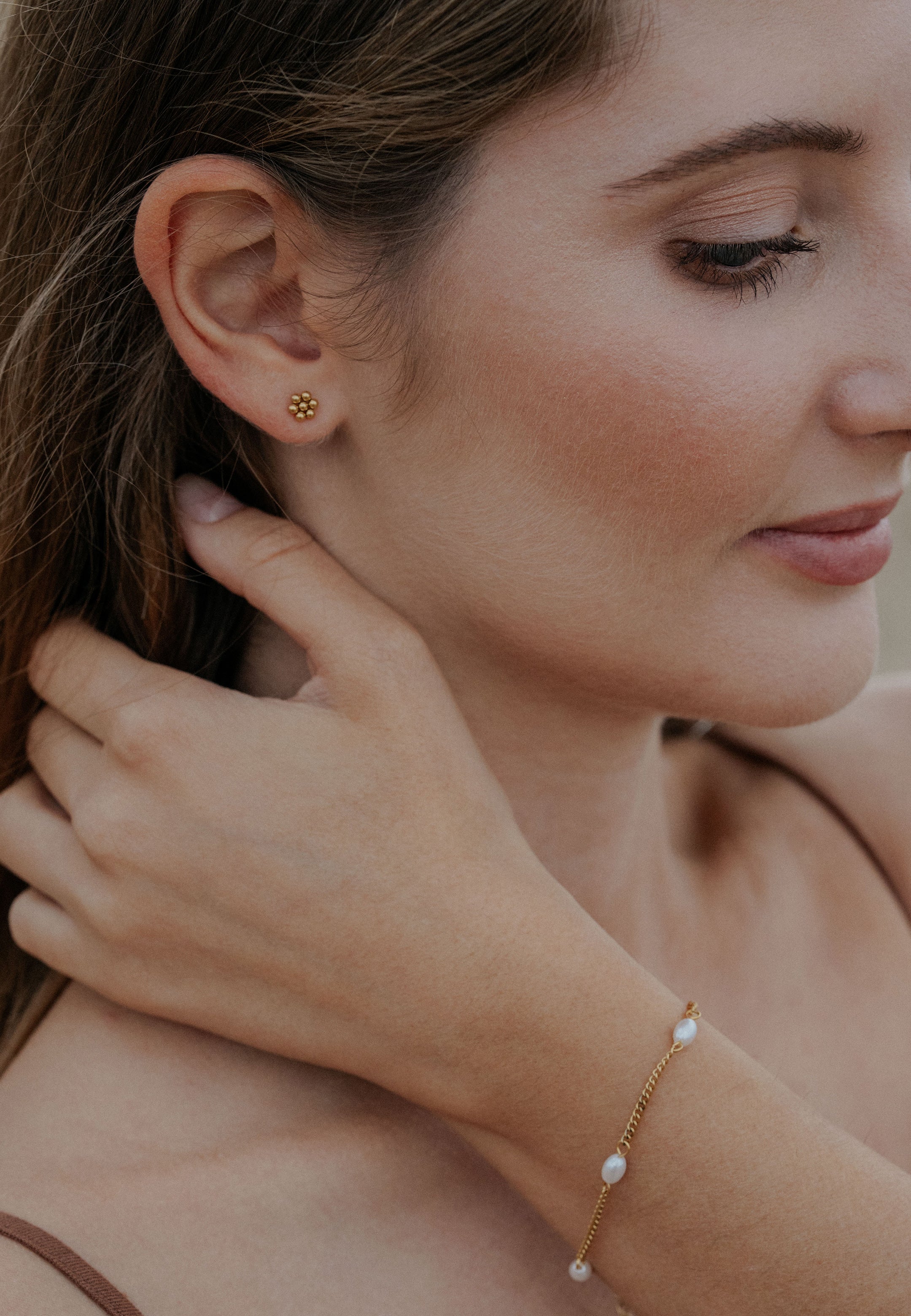 Boucle d’Oreille Flourish Or