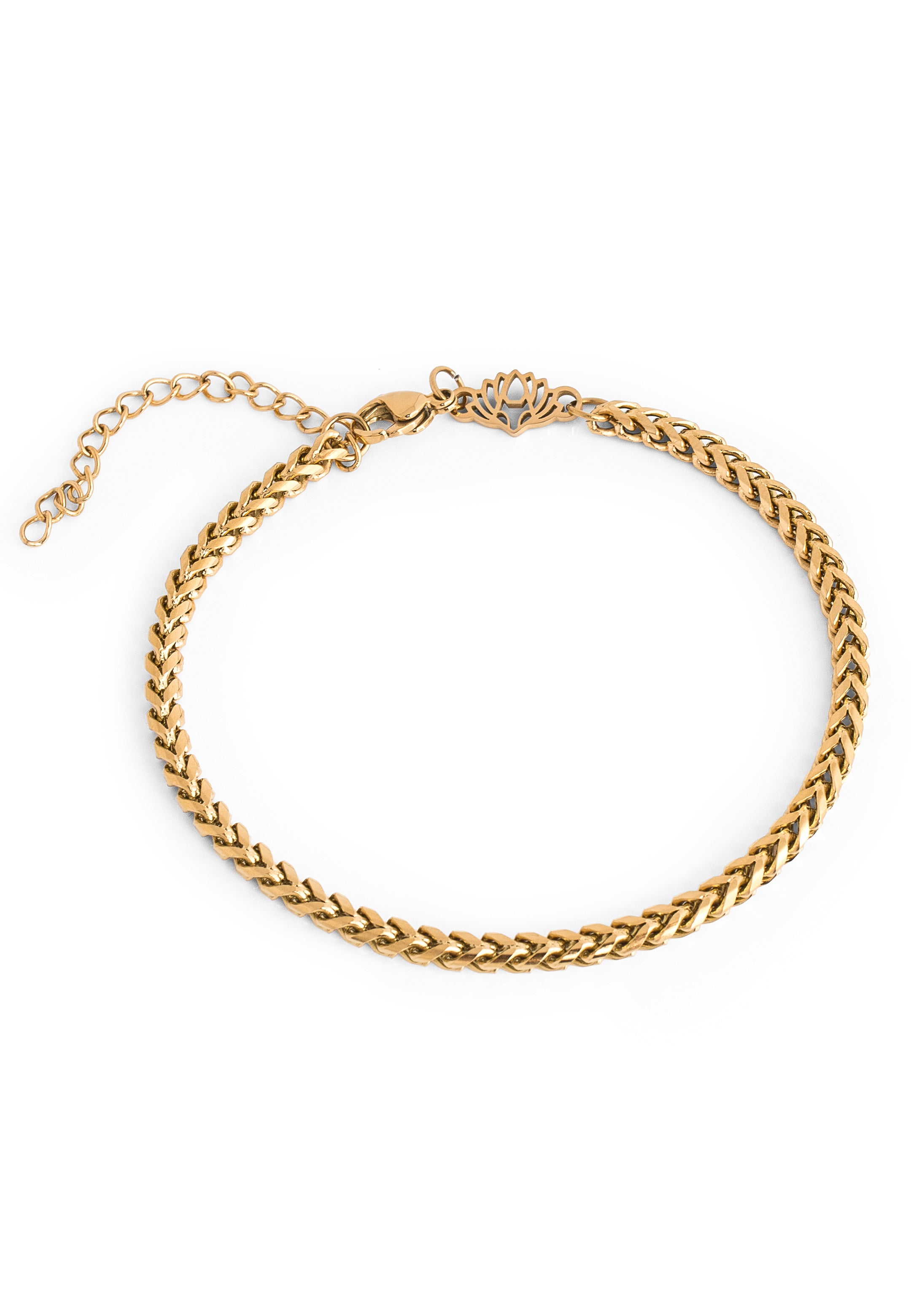 Akitsune-Franco-Chain-Bracelet-Gold-3mm