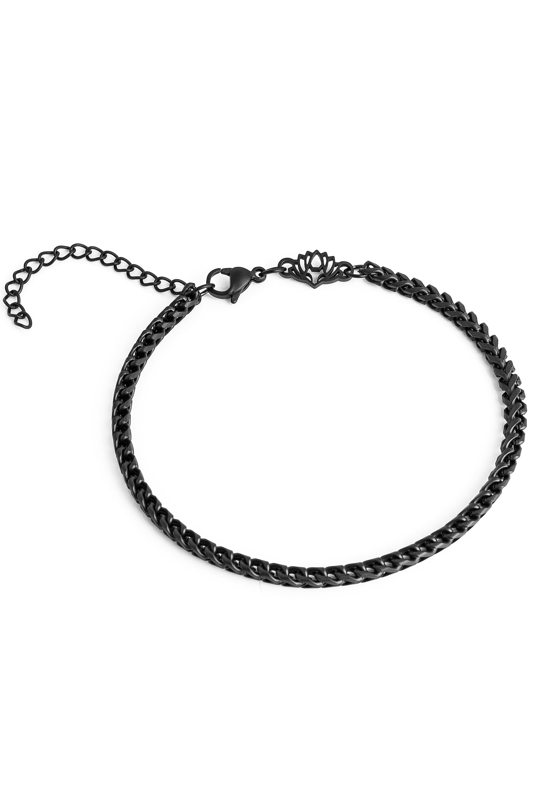 Akitsune-Franco-Chain-Bracelet-Matte-Black-3mm