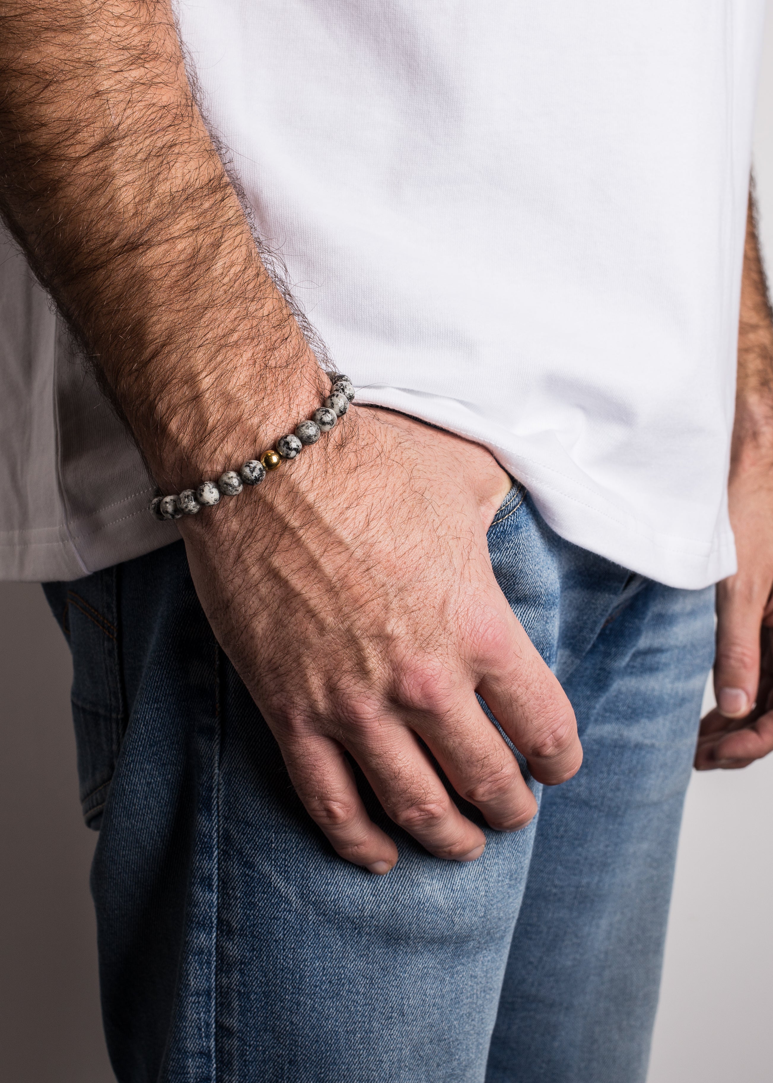 Akitsune-Globae-Beaded-Bracelet-Marble-Grey-7