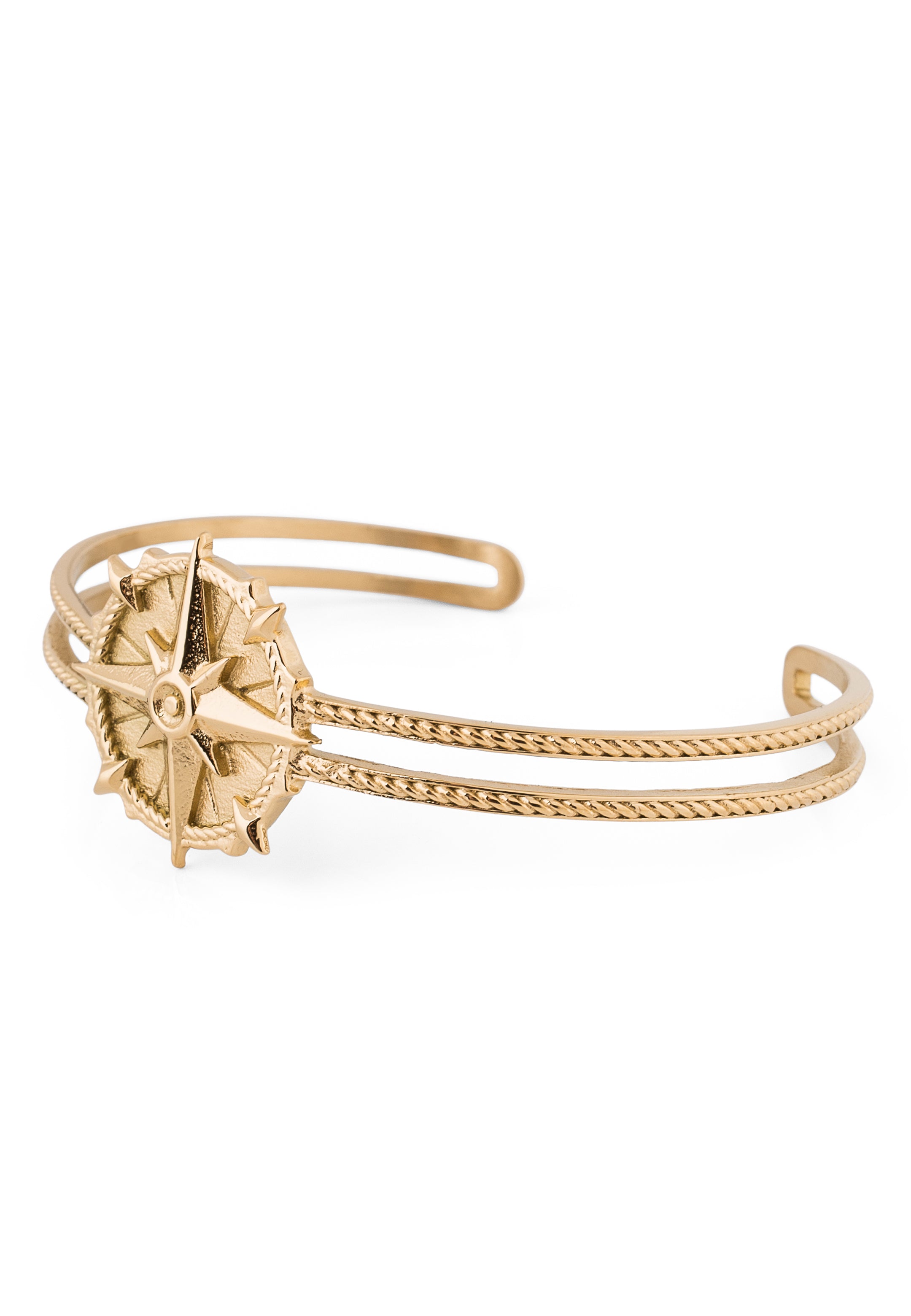 Akitsune-Guidance-Bangle-Gold-Compass-North-Star-3