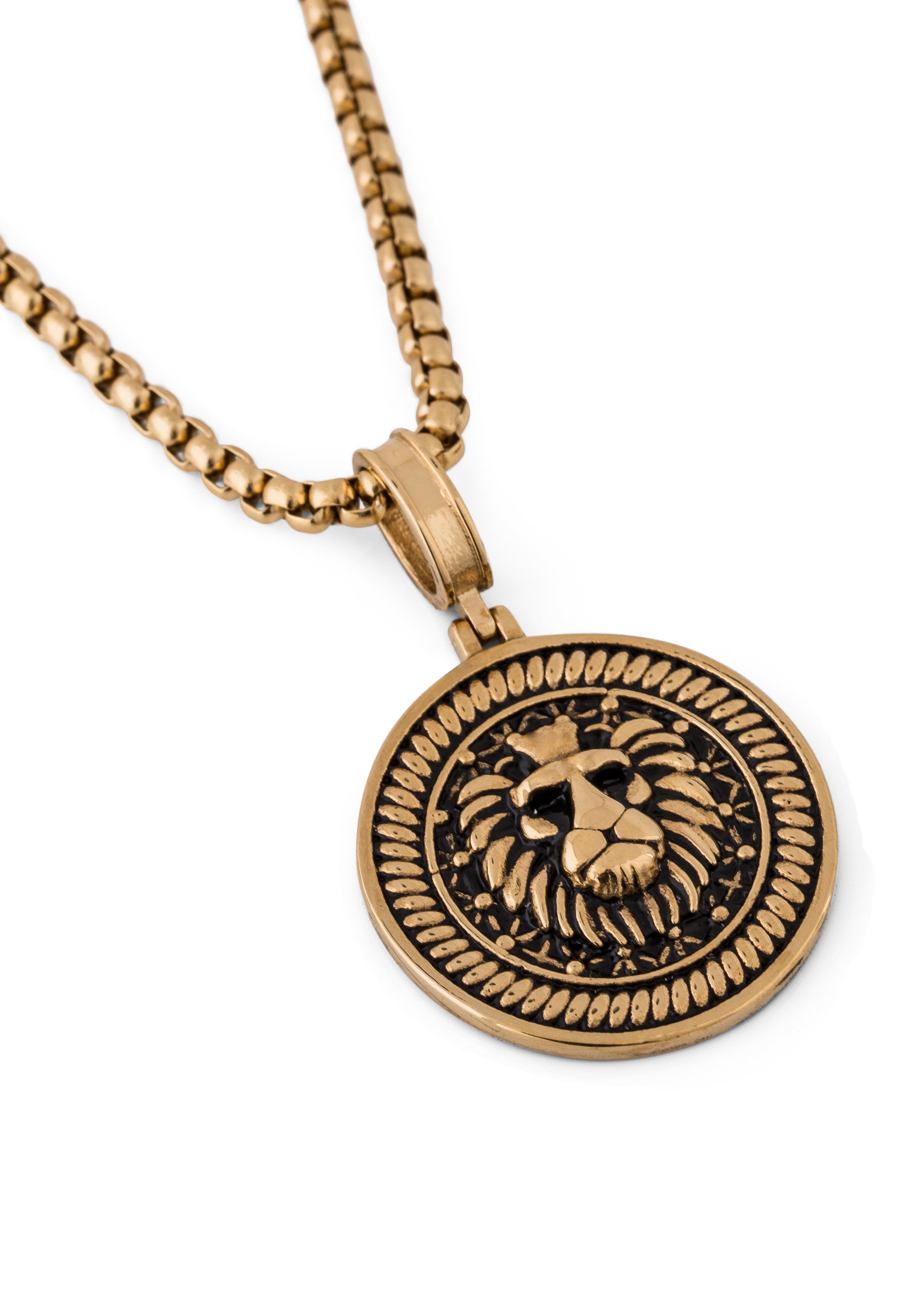 Akitsune-Imperator-Necklace-Gold-70-cm-Mens-Lion-Chain-Pendant-5