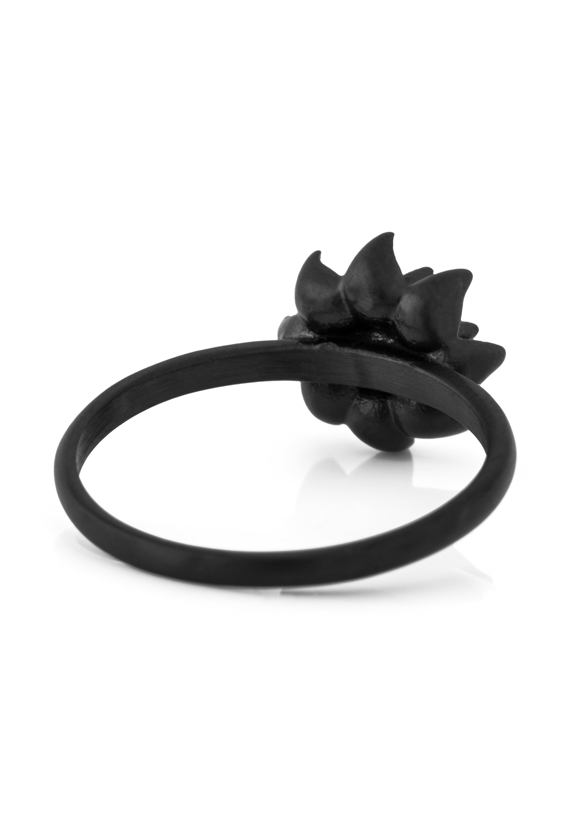 Akitsune-Lotus-Ring-Matte-Black-1