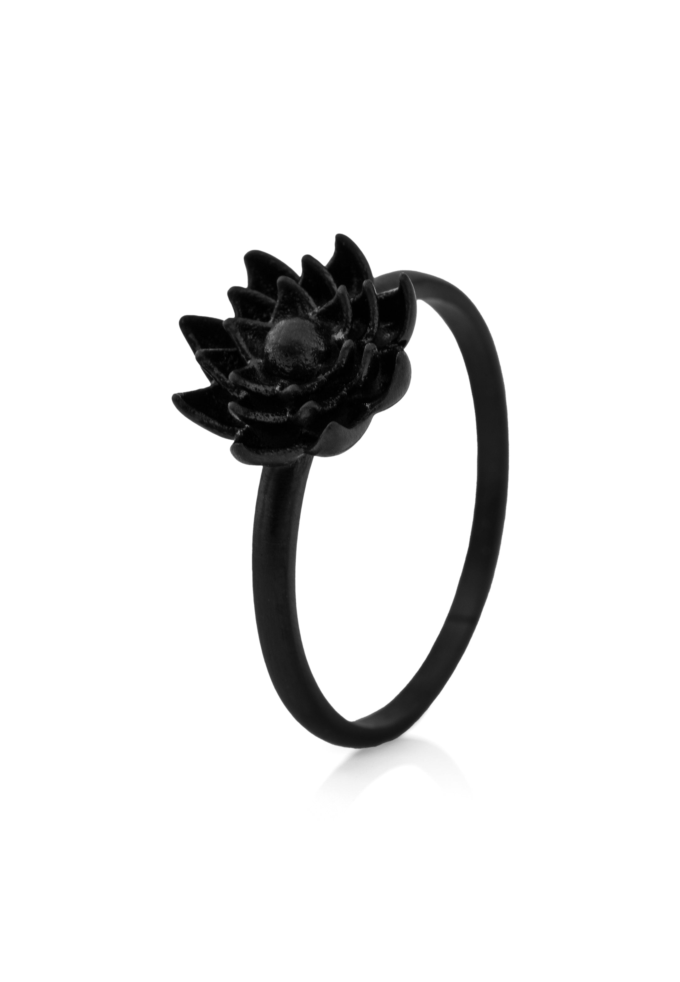 Akitsune-Lotus-Ring-Matte-Black-6