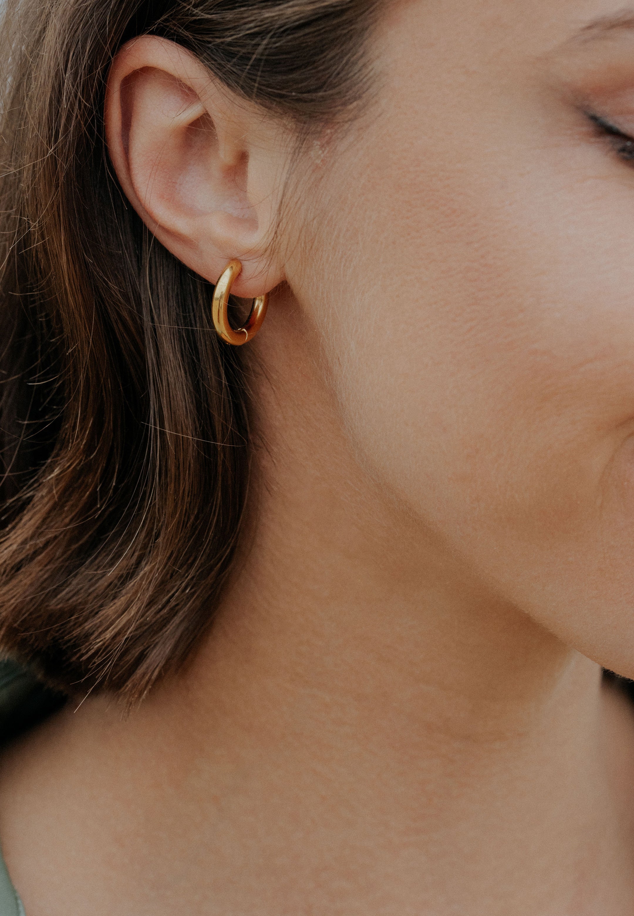 Kolczyk Lumina Złoty