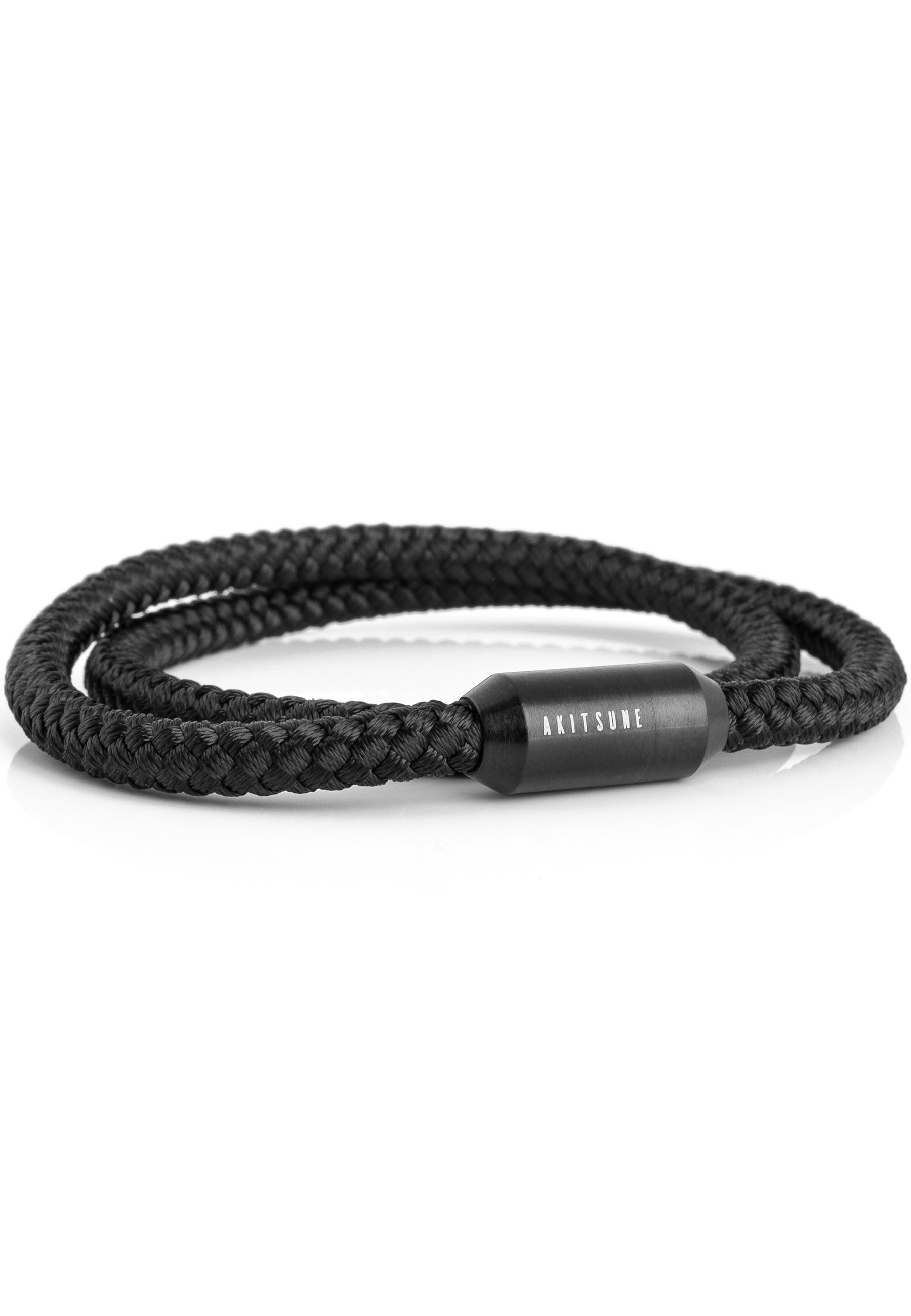 Akitsune-Mare-Nylon-Bracelet-Matte-Black-Black