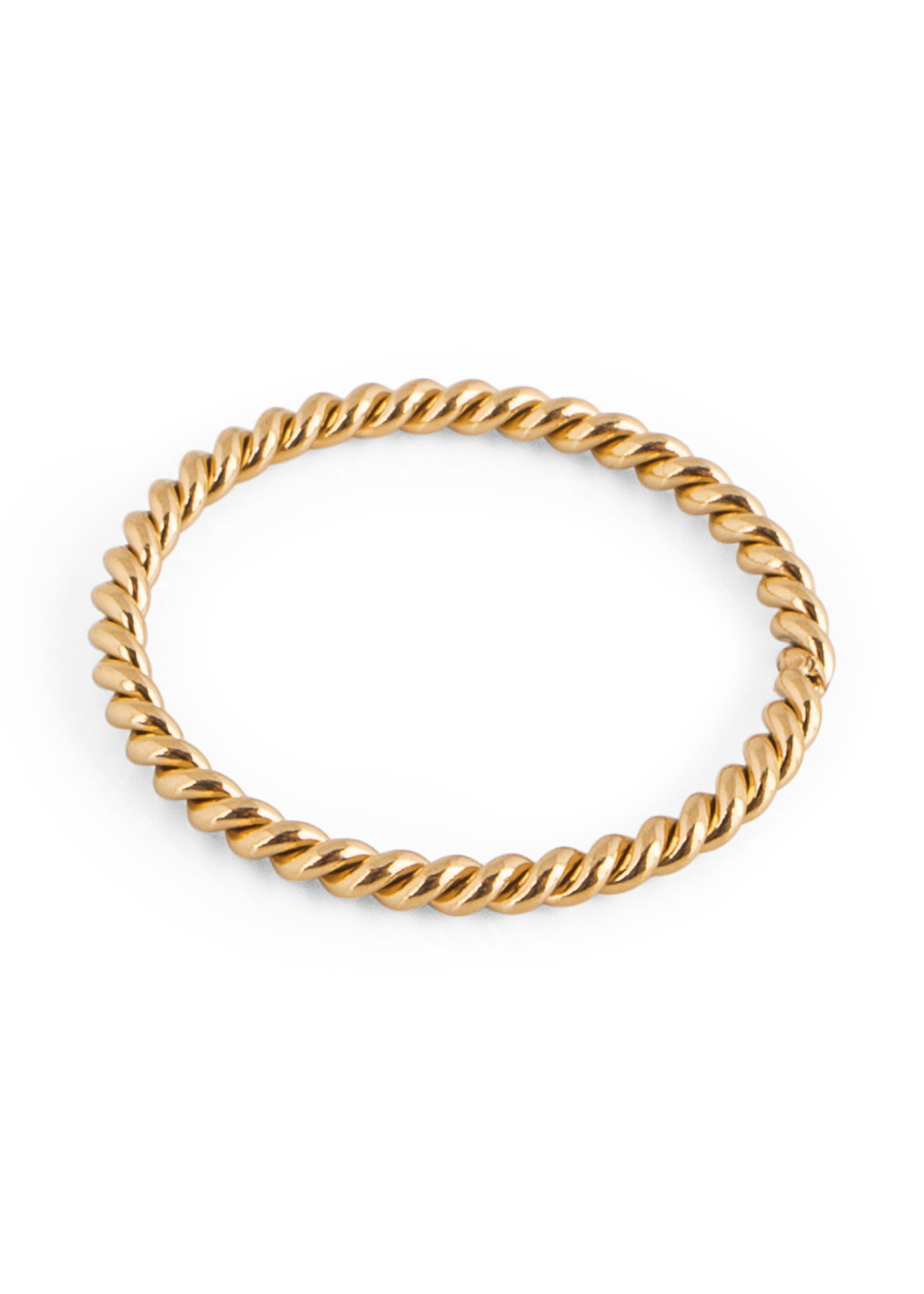 Akitsune-Mare-Wave-Ring-Gold-Flat