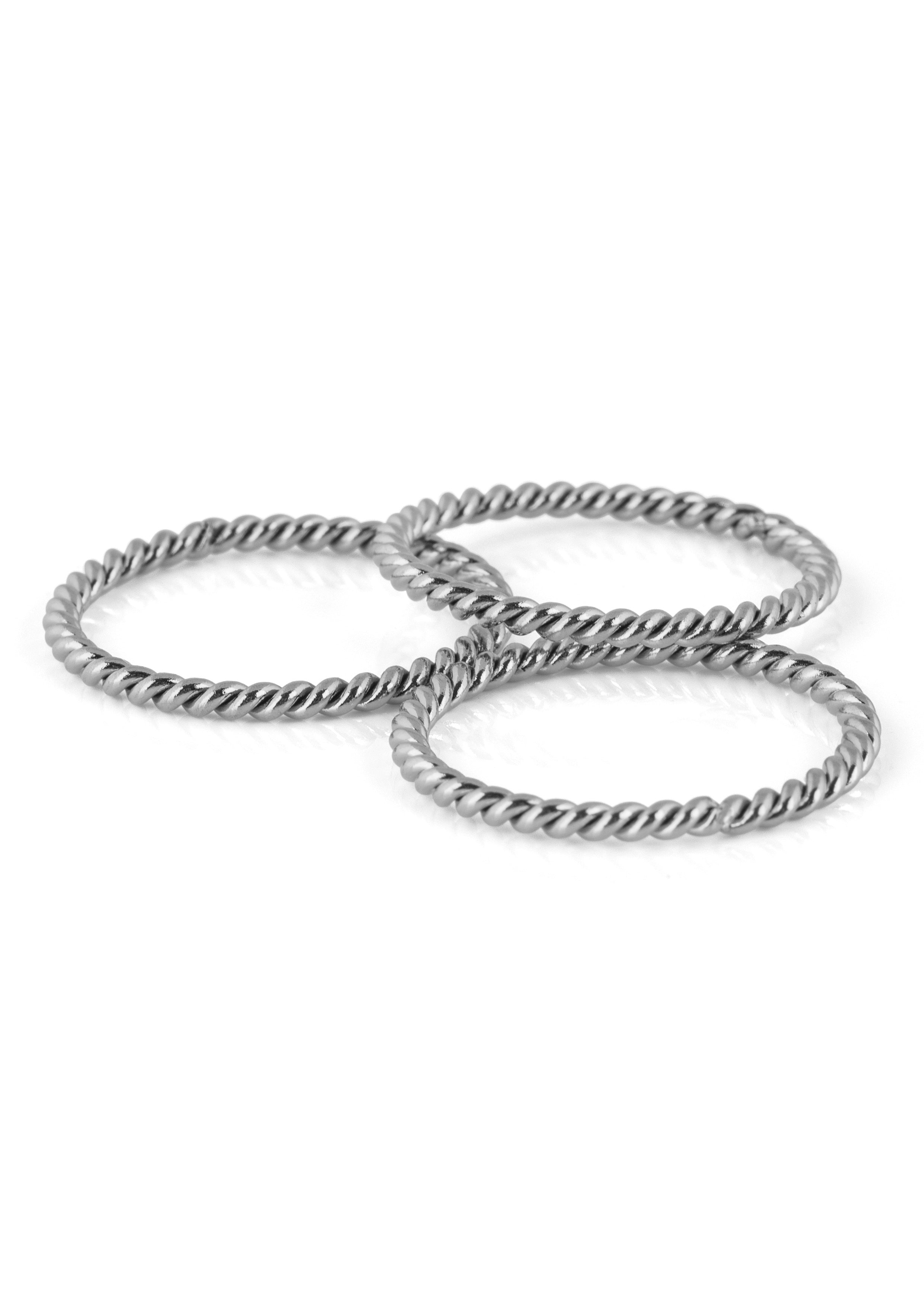 Akitsune-Mare-Wave-Ring-Silver-Set-Flat