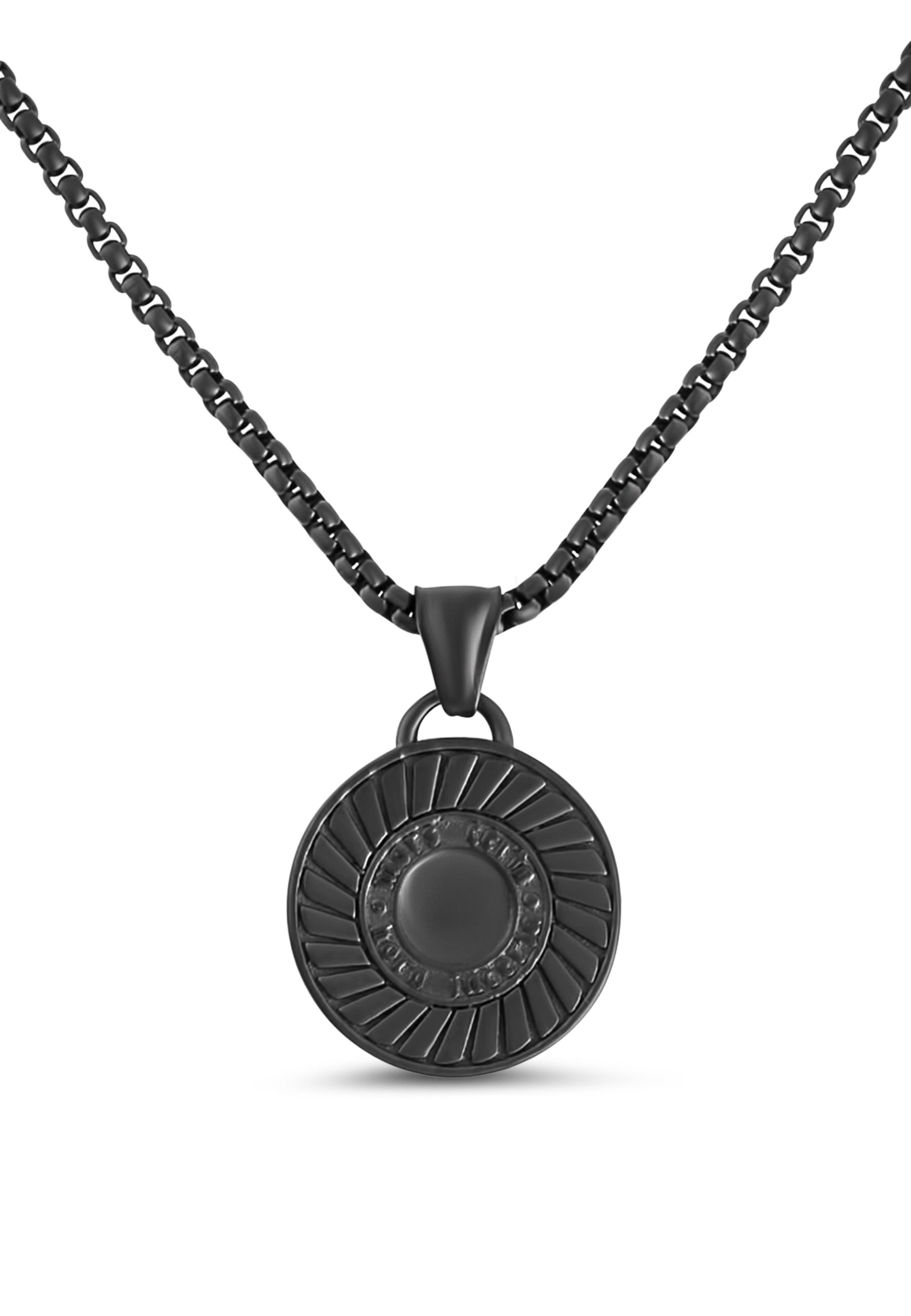 Akitsune-Mortis-Pendant-Matte-Black-Medival-Front