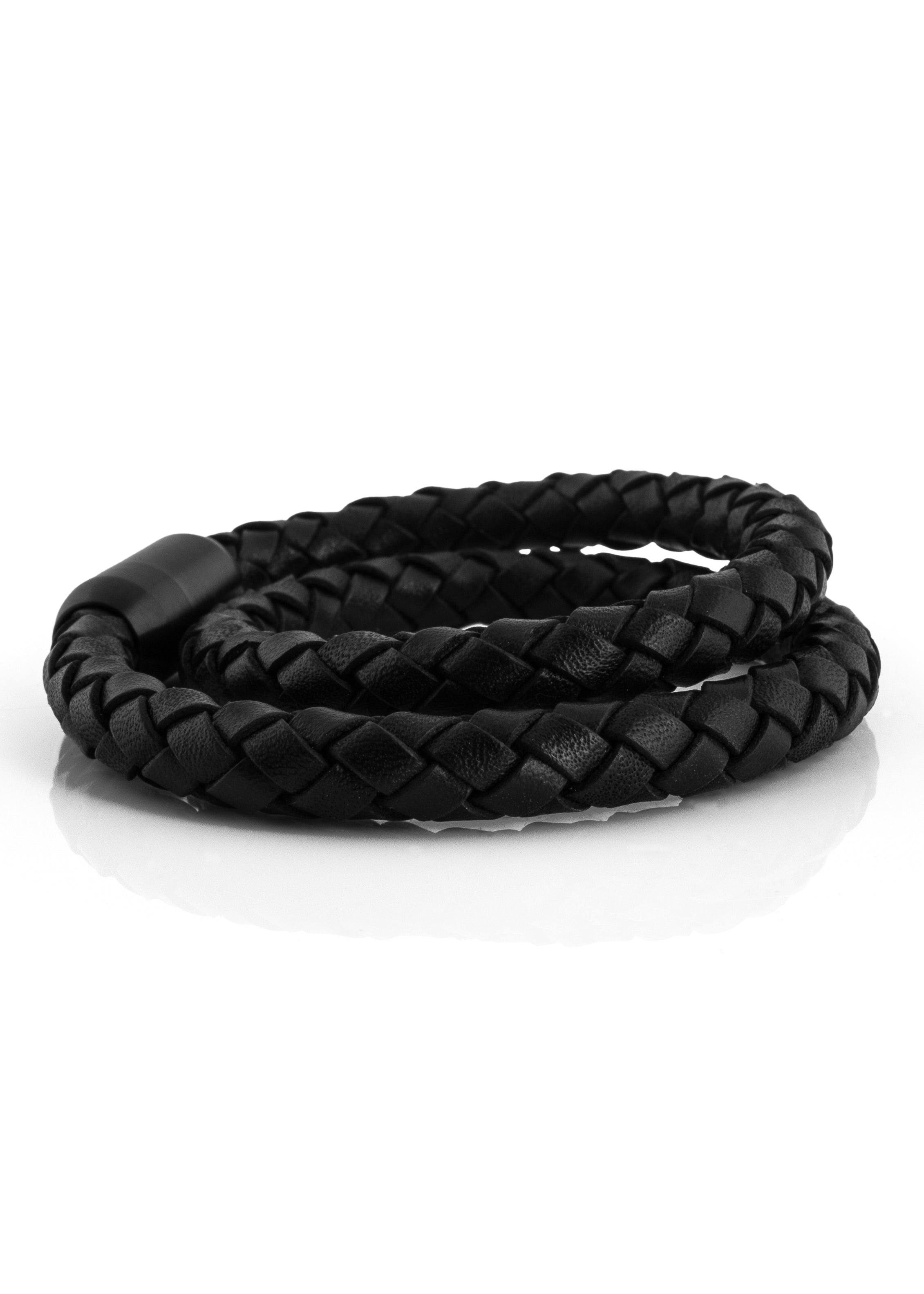 Akitsune-Navis-Leather-Bracelet-Black-Black-5