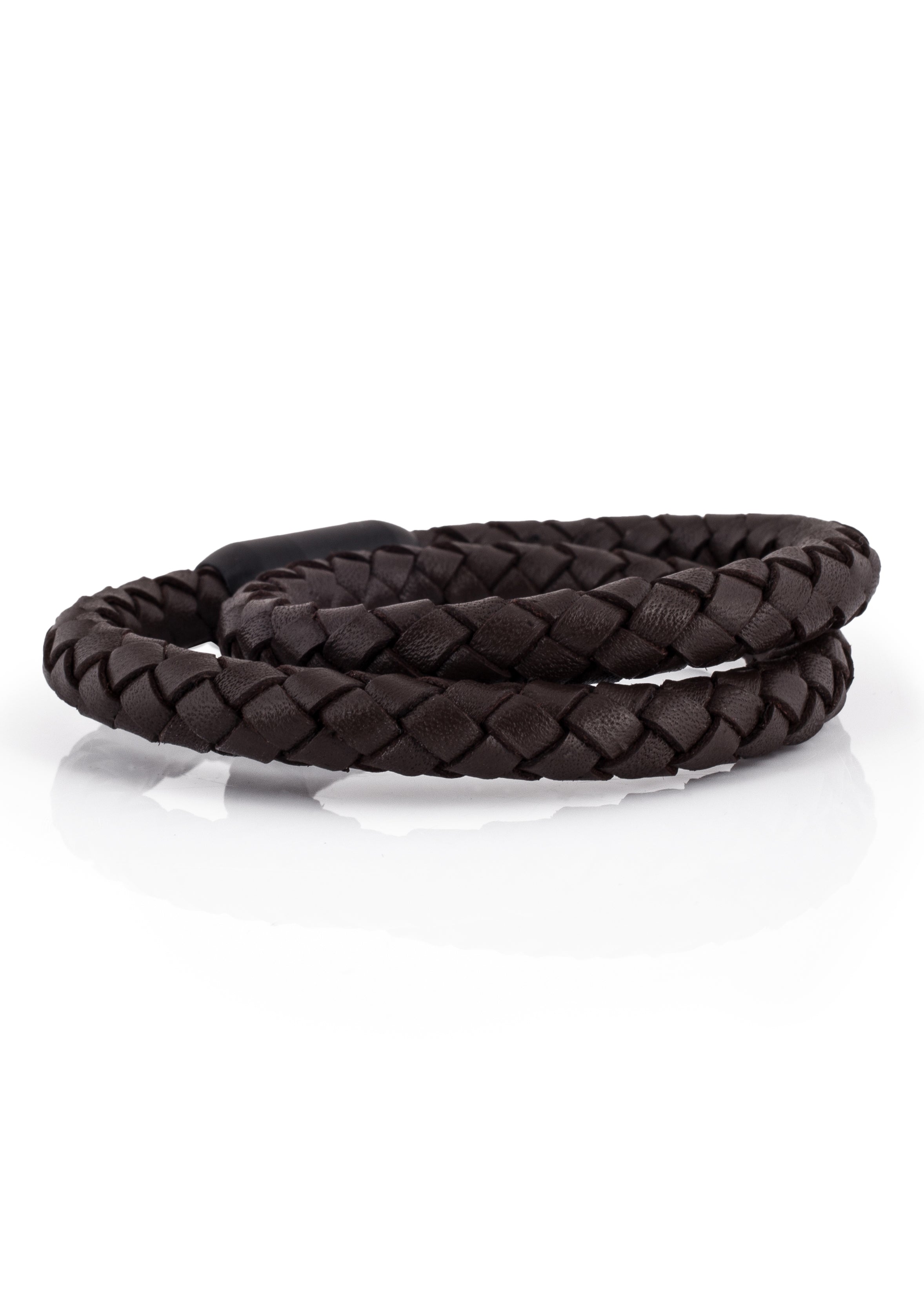 Akitsune-Navis-Leather-Bracelet-Black-Brown-4