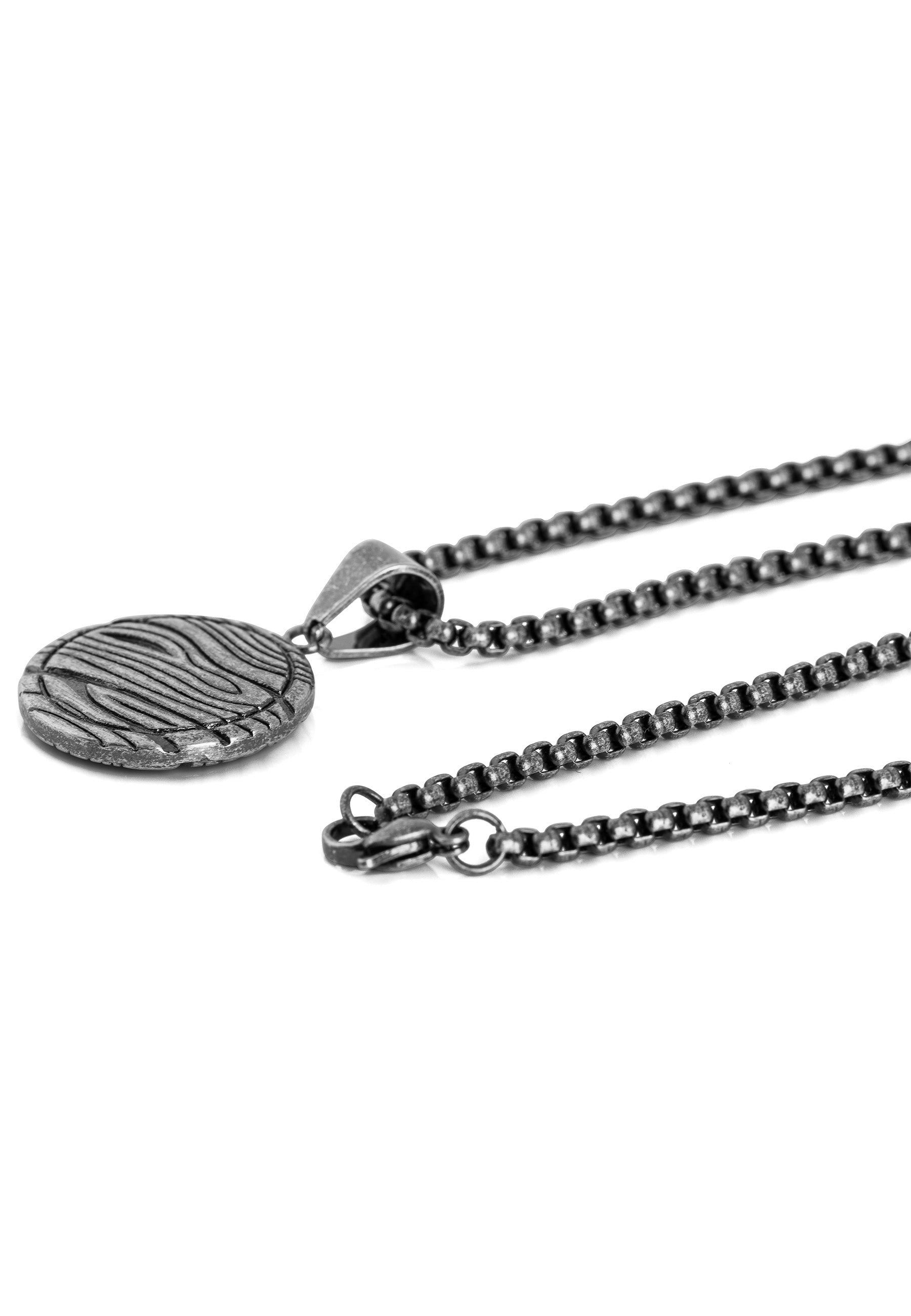 Akitsune-Orbis-Pendant-Necklace-Antique-Silver-Damscus-Earth-Flat-2