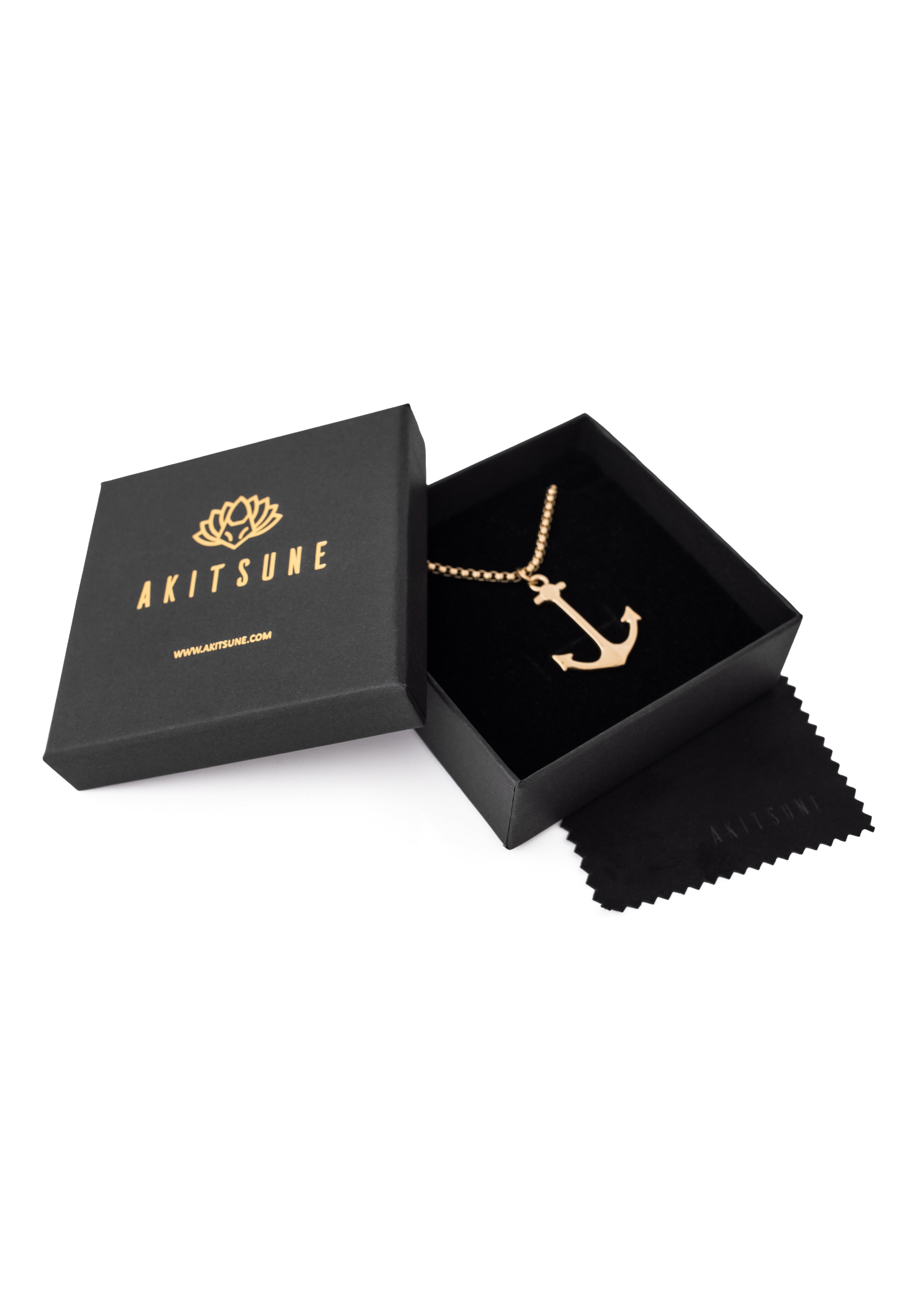 Akitsune-Portus-Anchor-Pendant-Necklace-Gold-70-cm-5