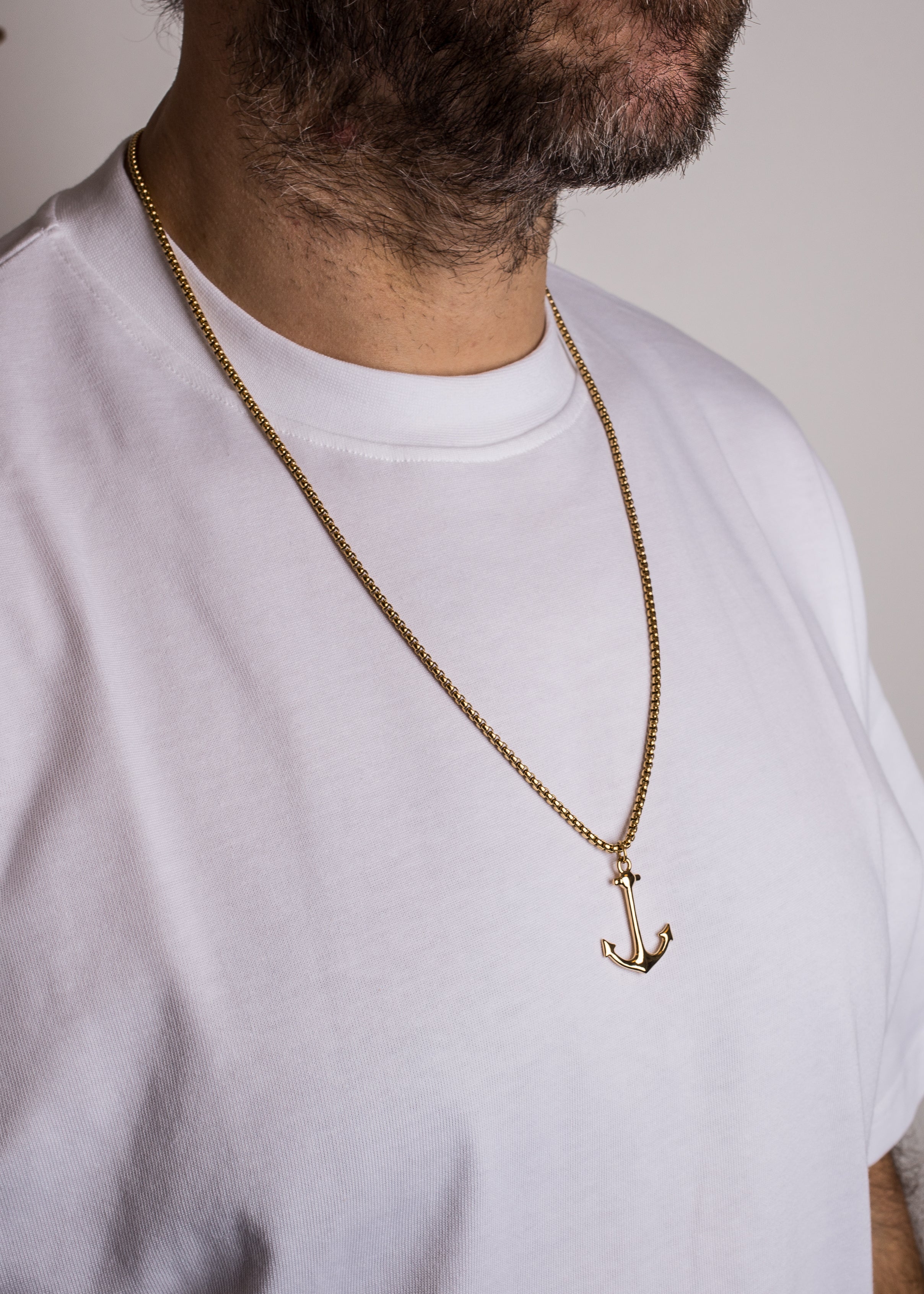 Akitsune-Portus-Anchor-Pendant-Necklace-Gold-70-cm-7