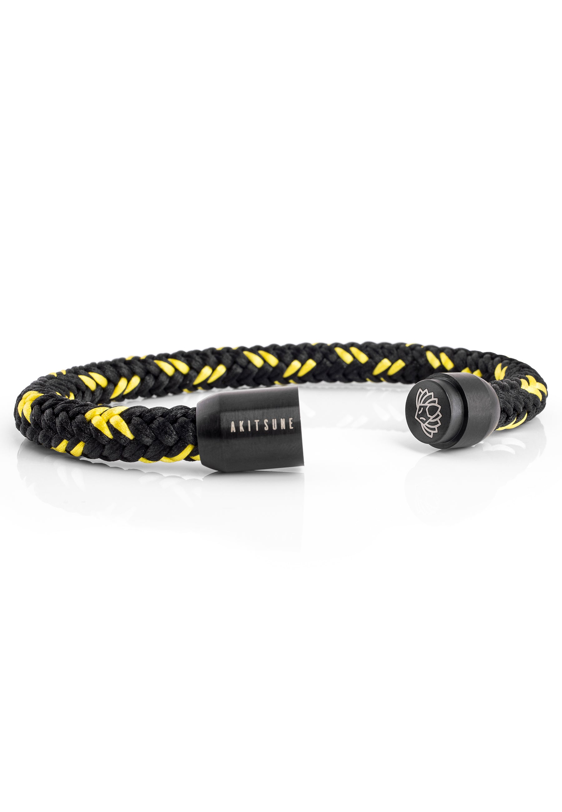 Akitsune-Portus-Maritime-Bracelet-Black-Black-Yellow-Magnetic