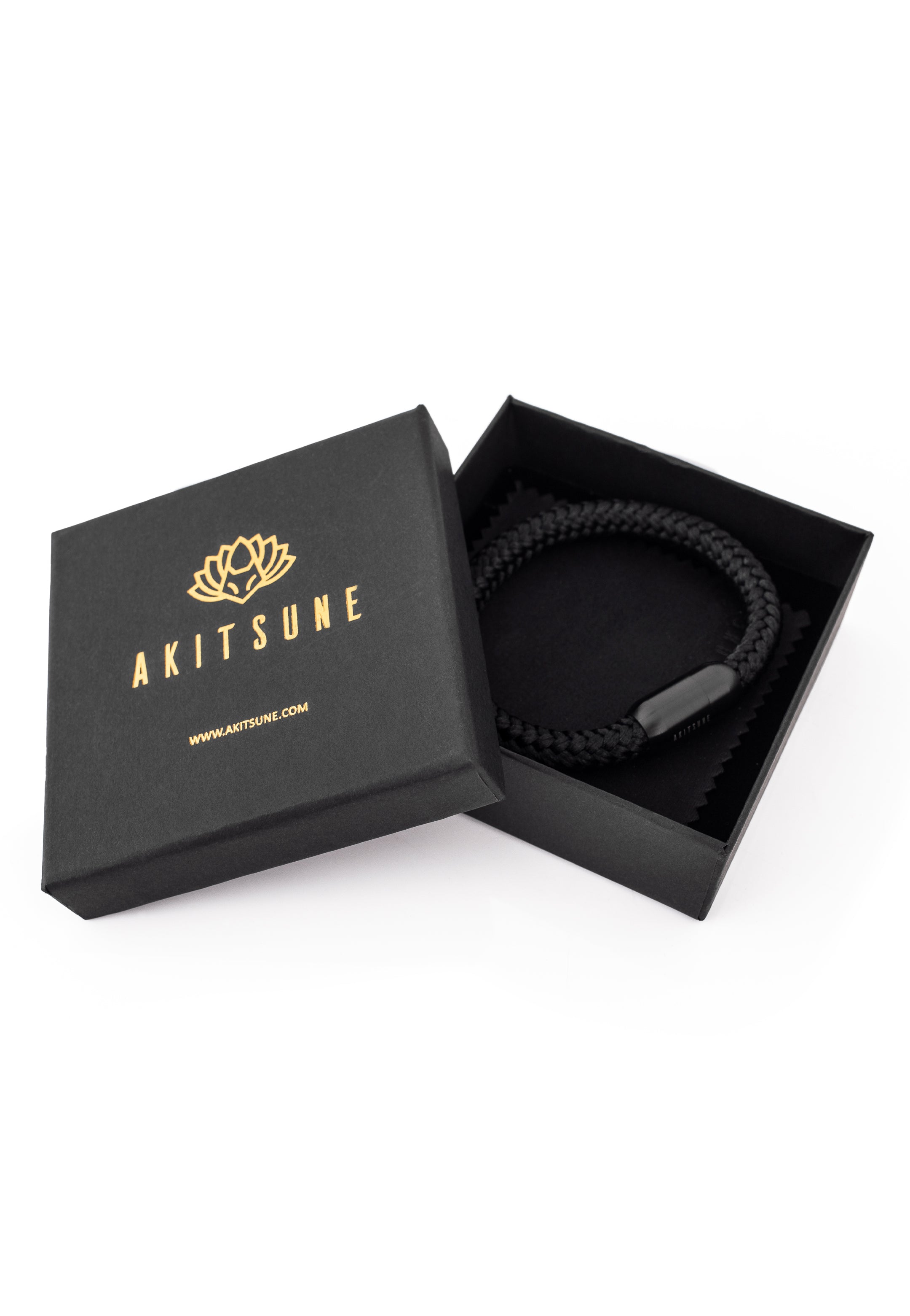 Akitsune-Portus-Nautical-Bracelet-Matte-Black-Black-Up