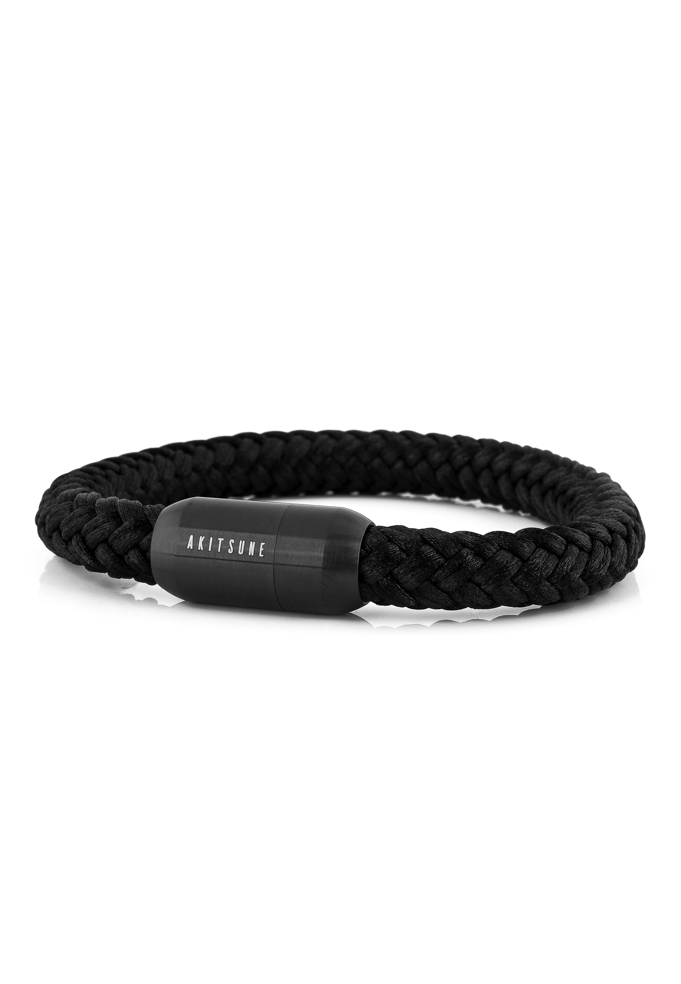 Akitsune-Portus-Nautical-Bracelet-Matte-Black-Black