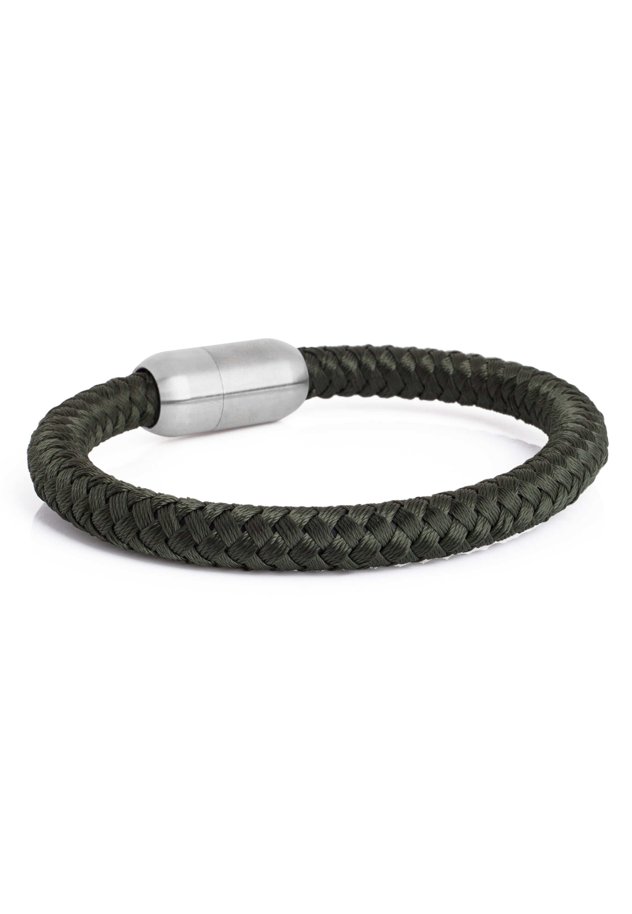 Akitsune-Portus-Nautical-Rope-Bracelet-Matte-Silver-Olive-3