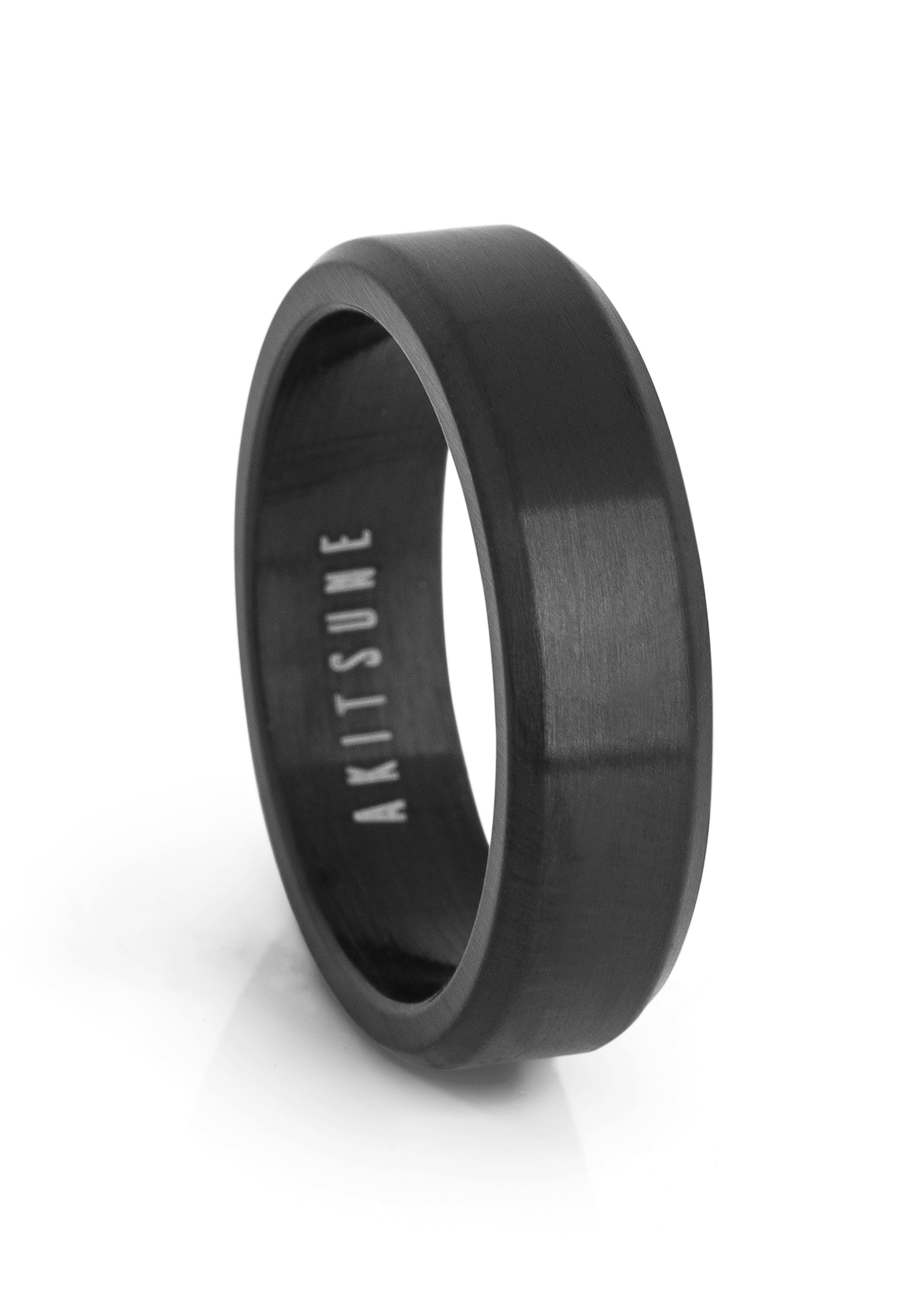 Akitsune-Purus-Minimalistic-Ring-Matte-Black-Full