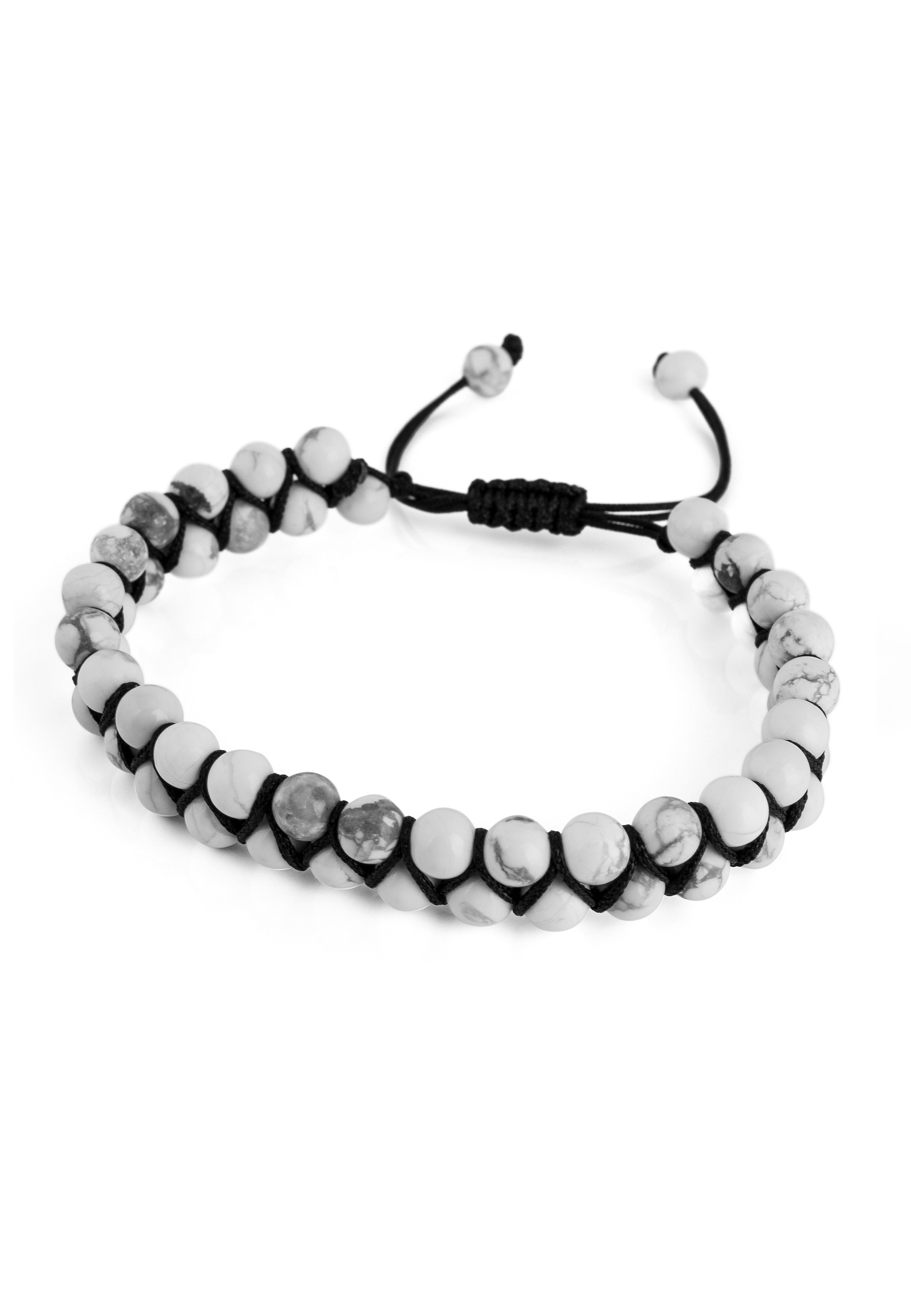 Akitsune-Sensei-Beaded-Bracelet-Marble-White-1