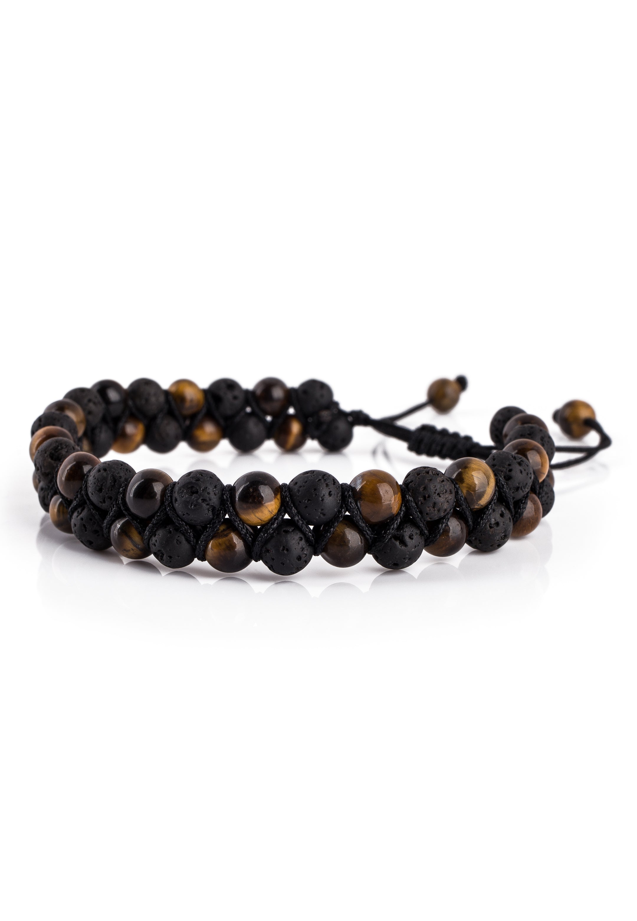 Akitsune-Sensei-Beaded-Bracelet-Tiger-Eye-Yellow-Lava-stone-4