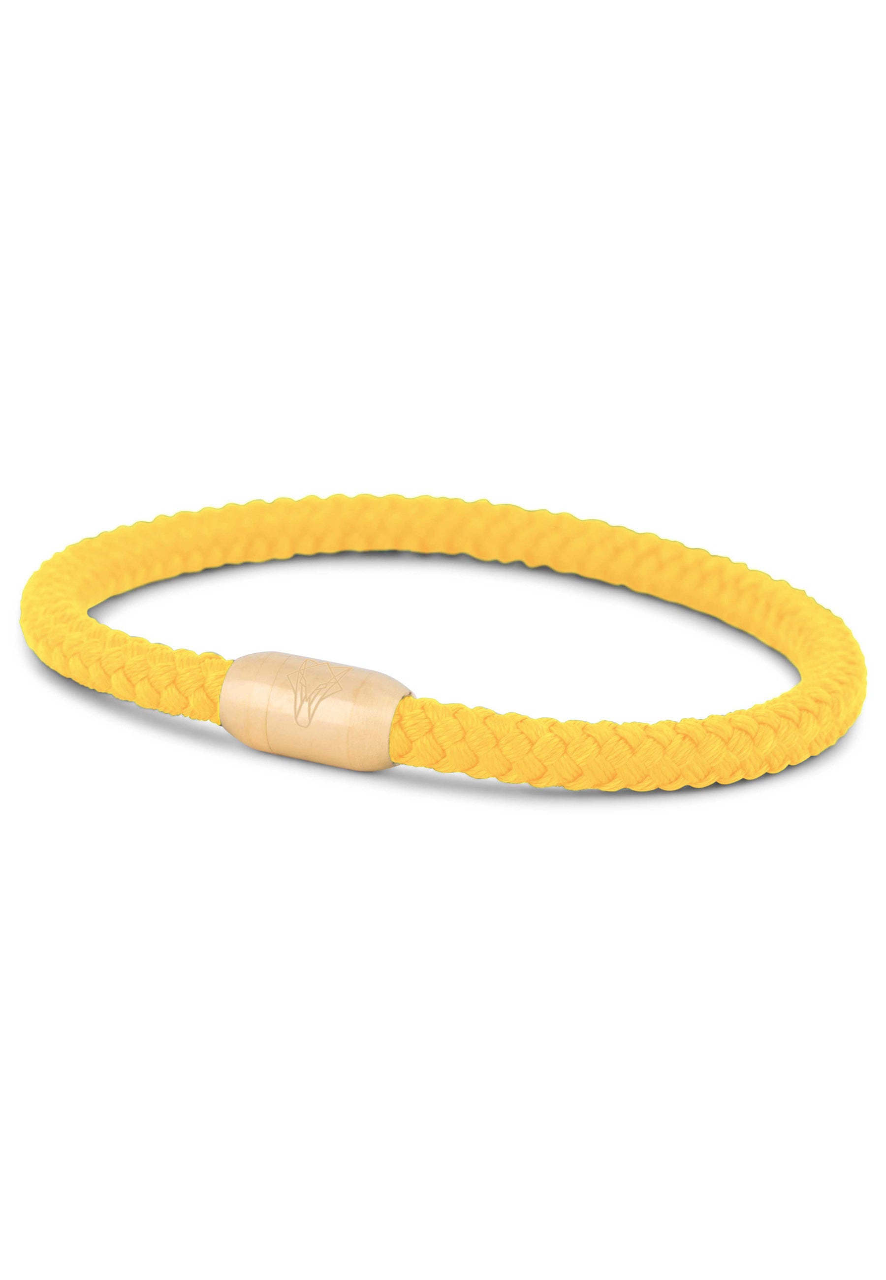 Akitsune-Silva-Nylon-Bracelet-Matte-Gold-Beige-Side