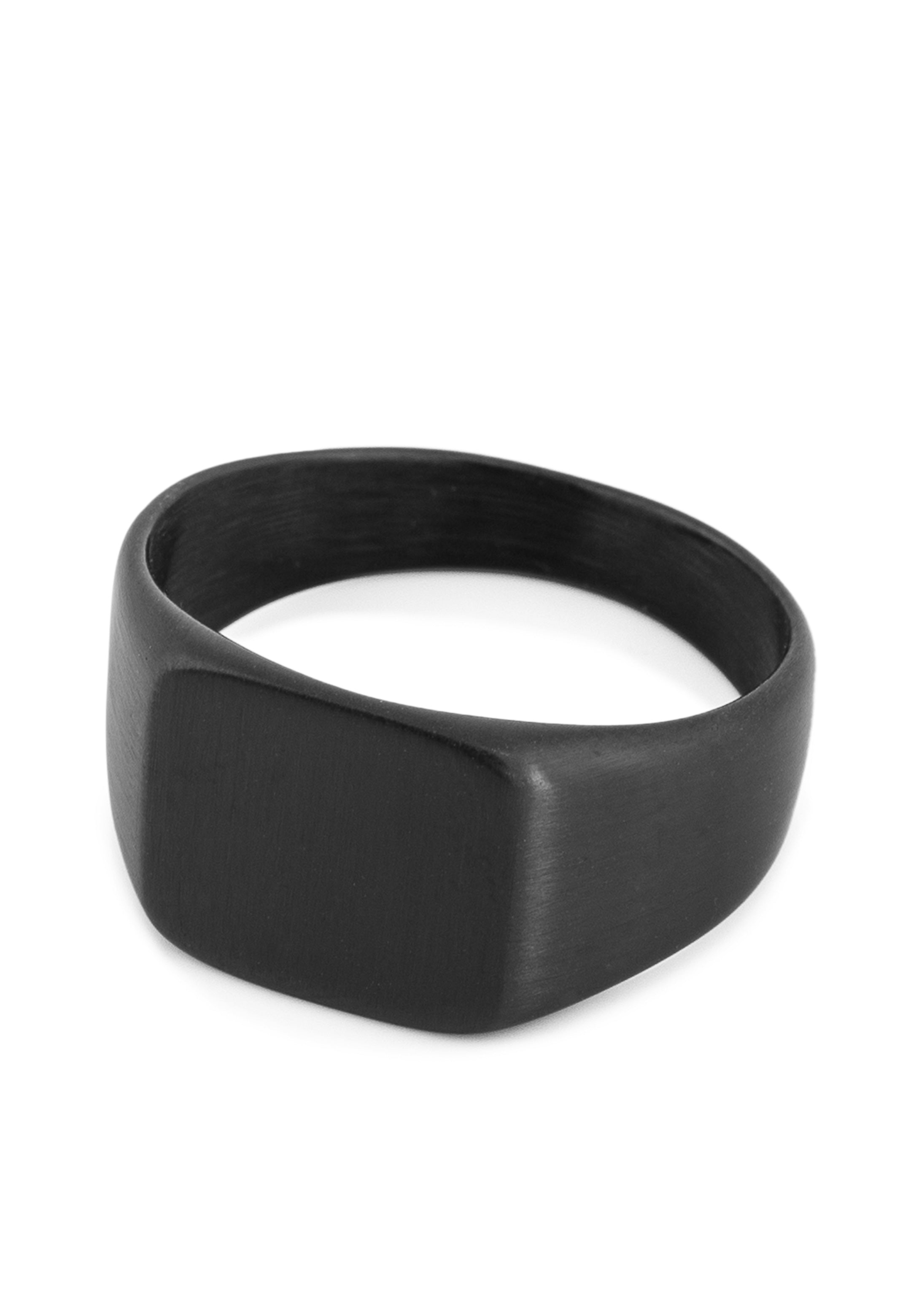 Akitsune-Solida-Signet-Ring-Matte-Black-Flat
