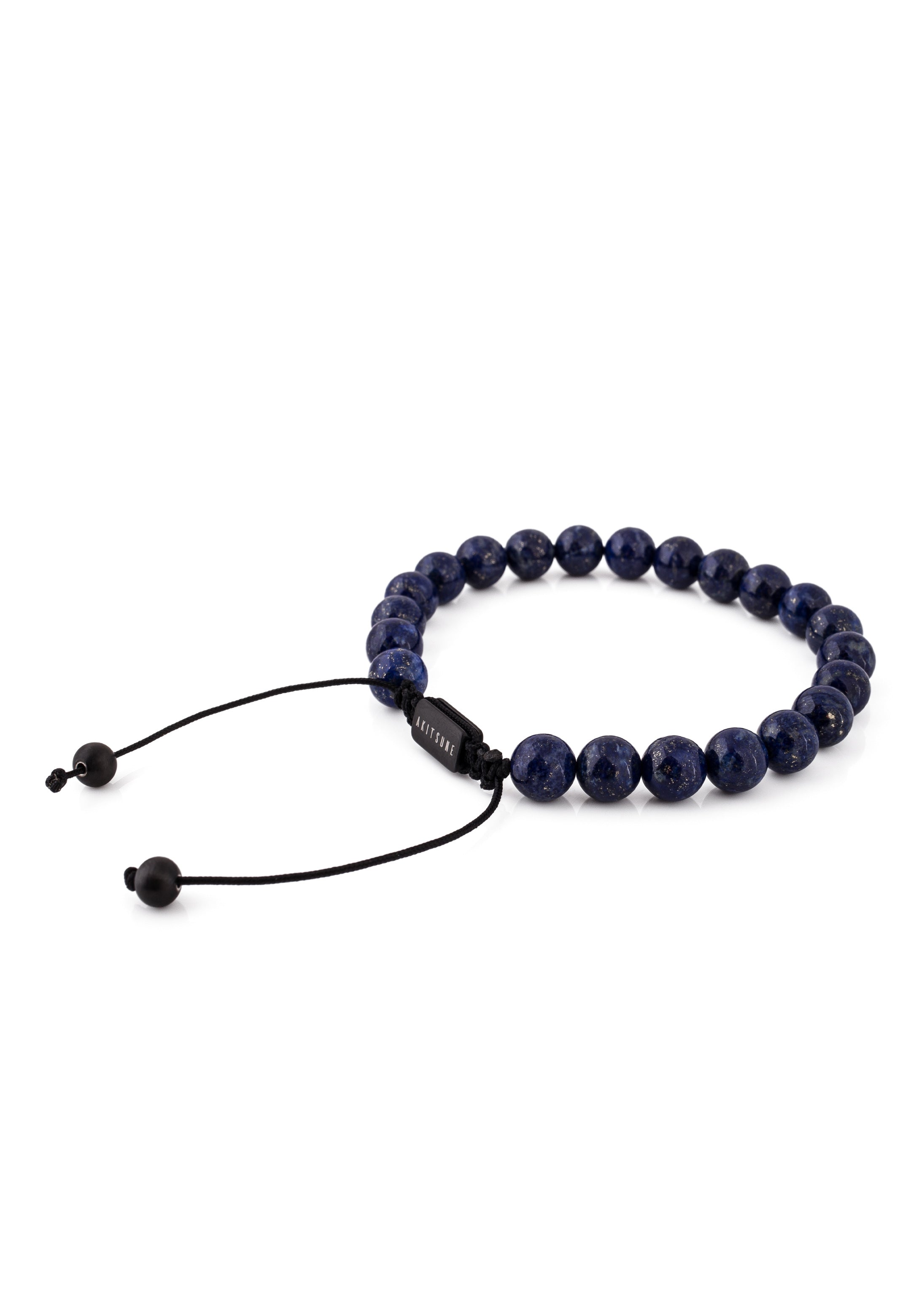 Akitsune-Venatio-Beaded-Bracelet-Black-Lapis-Blue-3