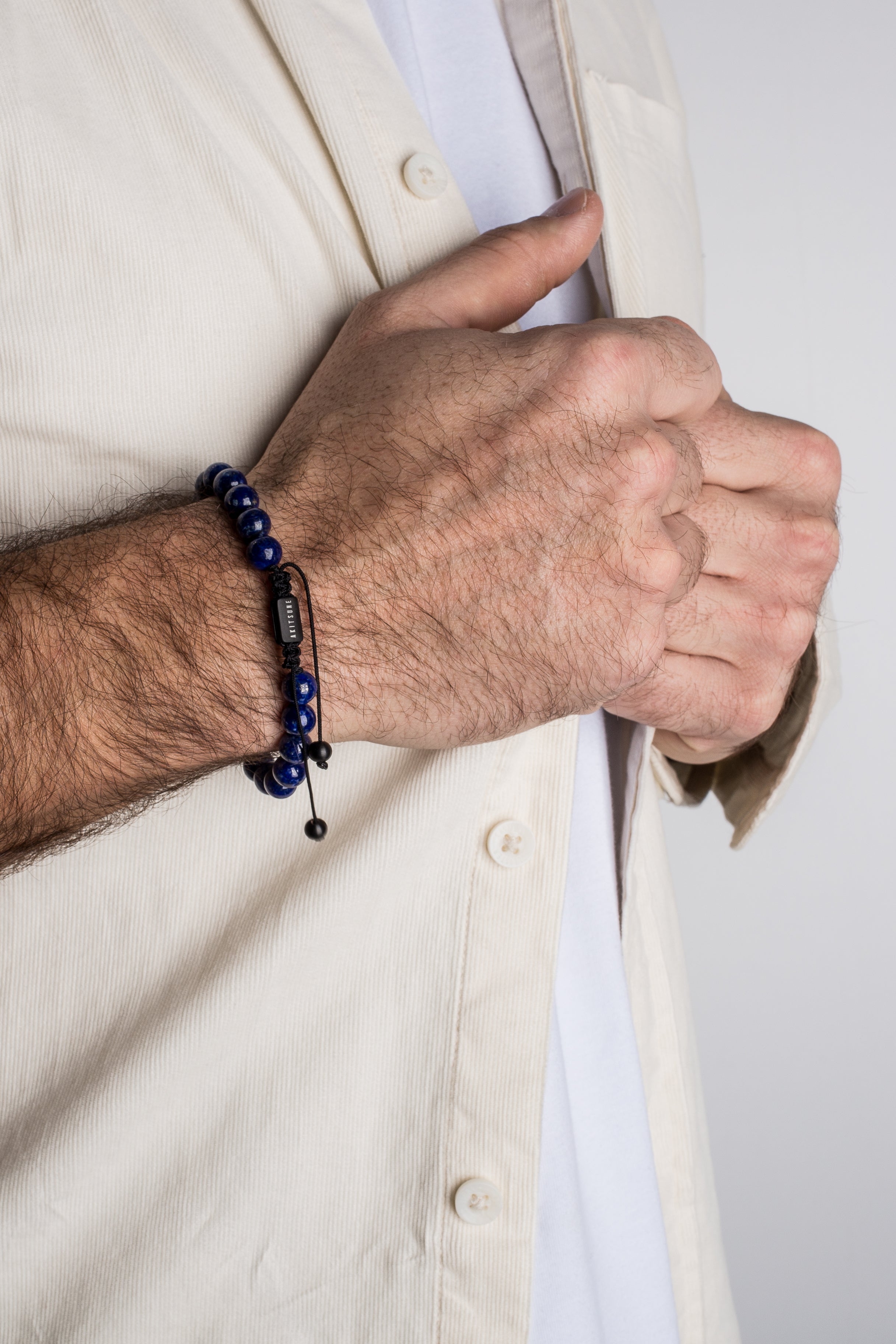 Akitsune-Venatio-Beaded-Bracelet-Black-Lapis-Blue-7
