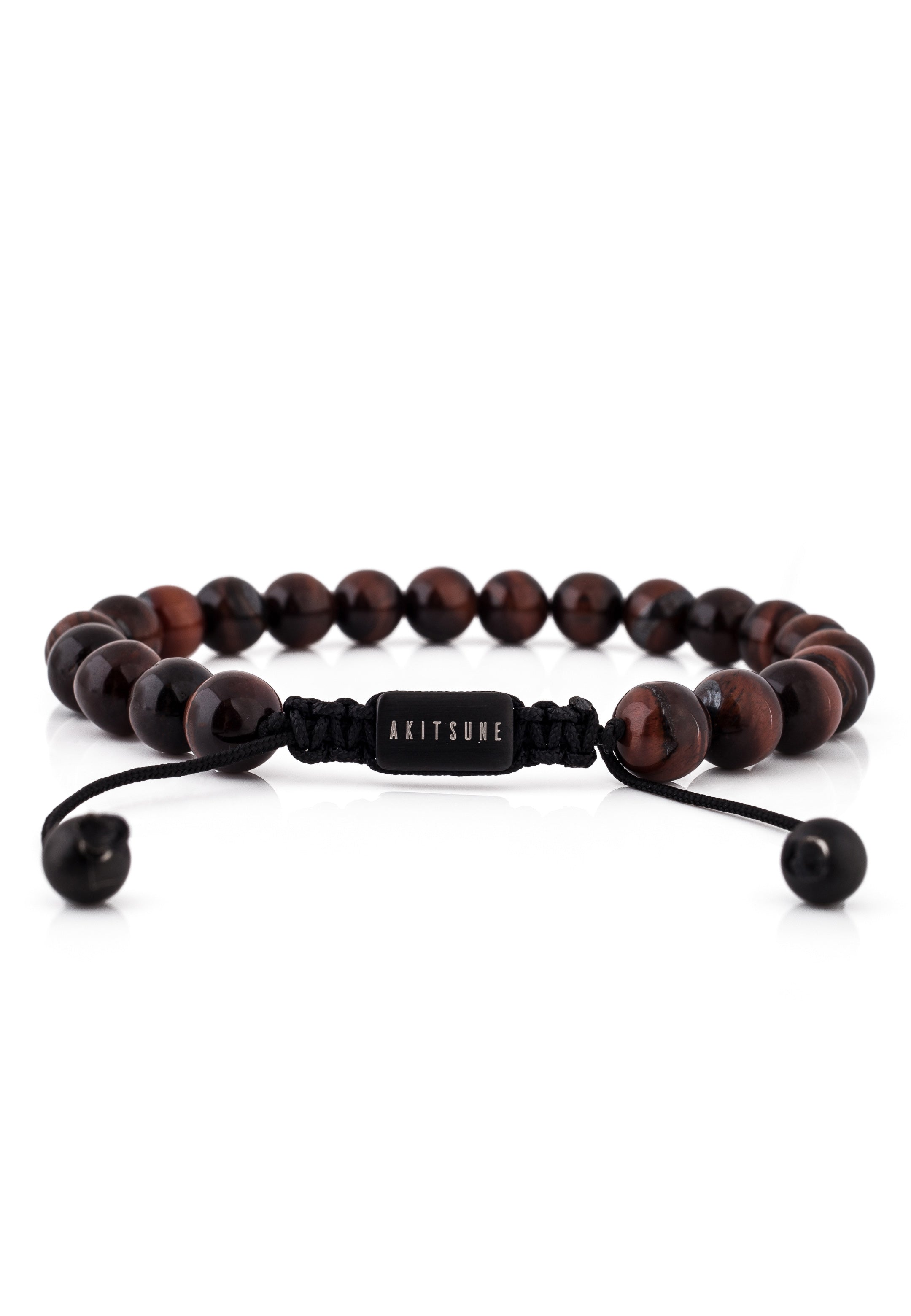 Akitsune-Venatio-Beaded-Bracelet-Black-Tiger-Eye-Red-2