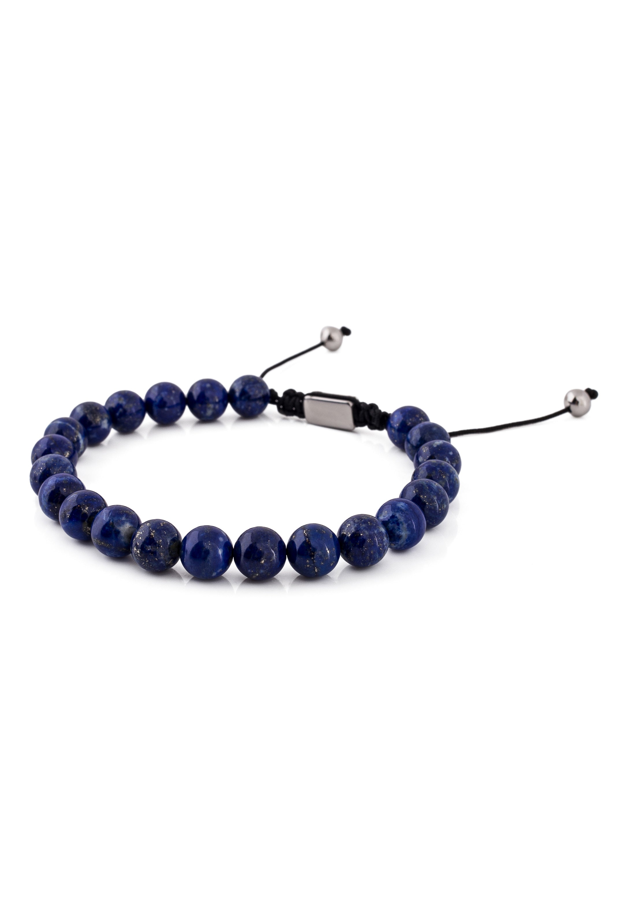 Akitsune-Venatio-Beaded-Bracelet-Silver-Lapis-Blue-5