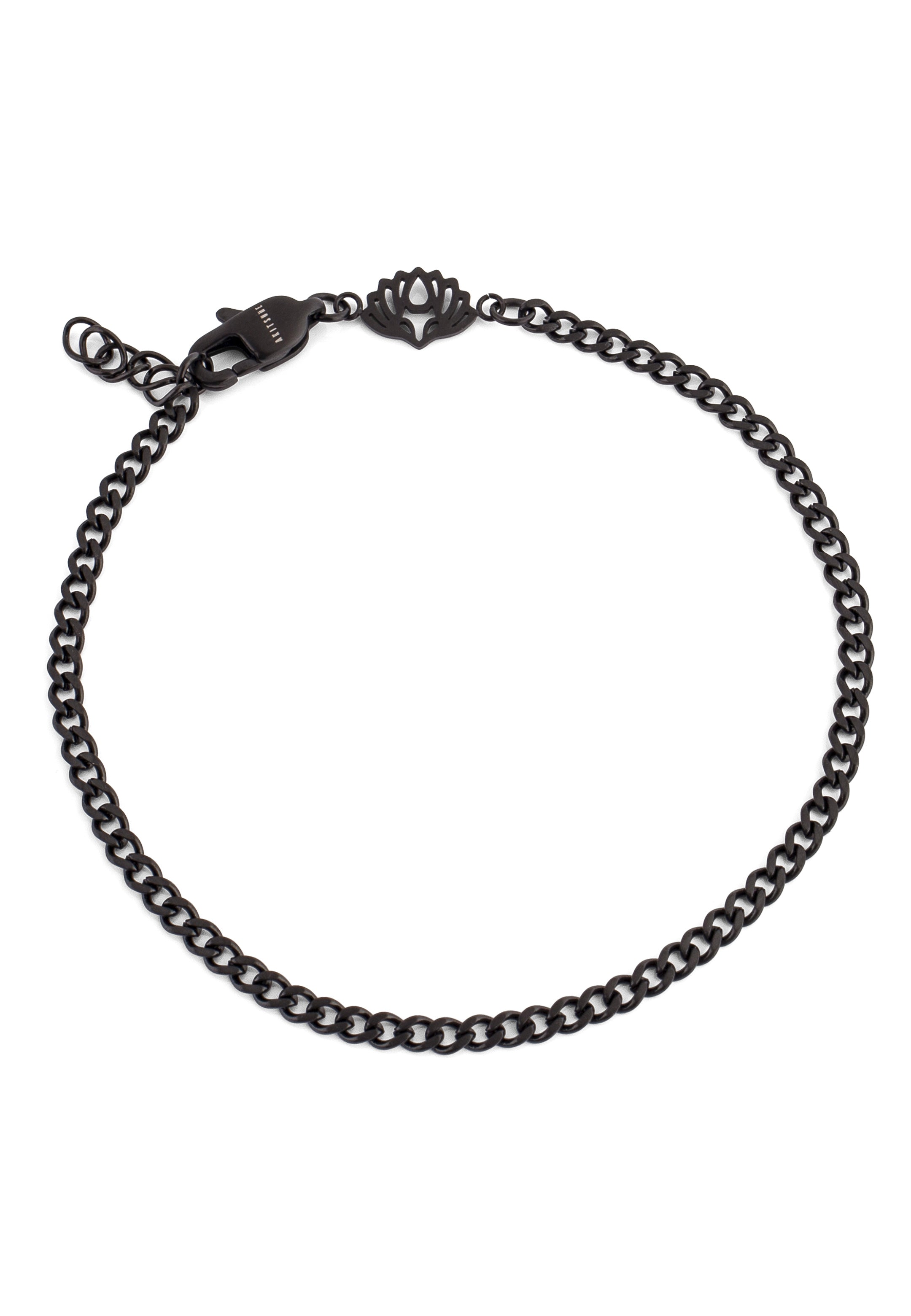 Akitsune-Via-Cuban-Chain-Bracelet-Matte-Black