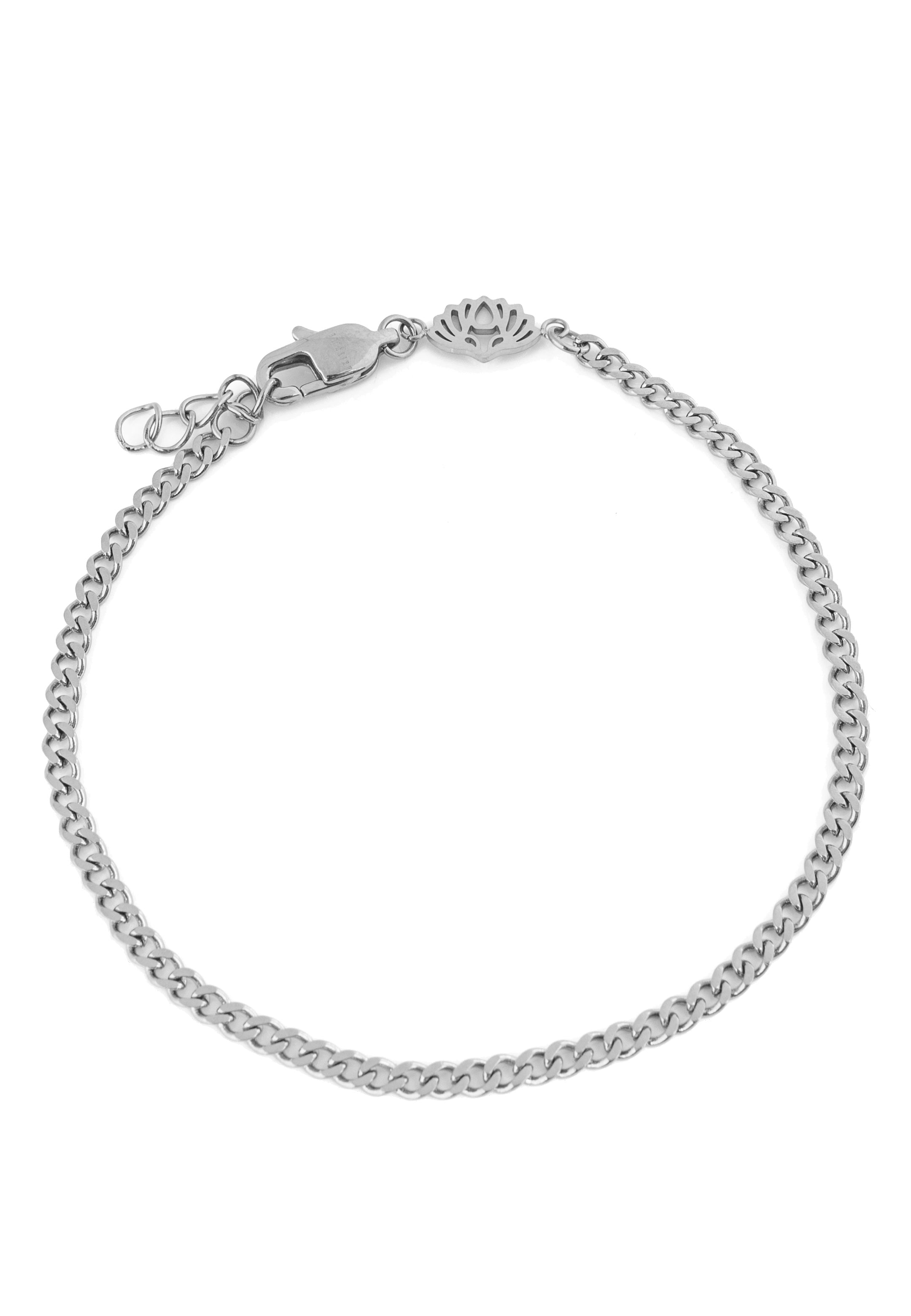 Akitsune-Via-Cuban-Chain-Bracelet-Silver-Full