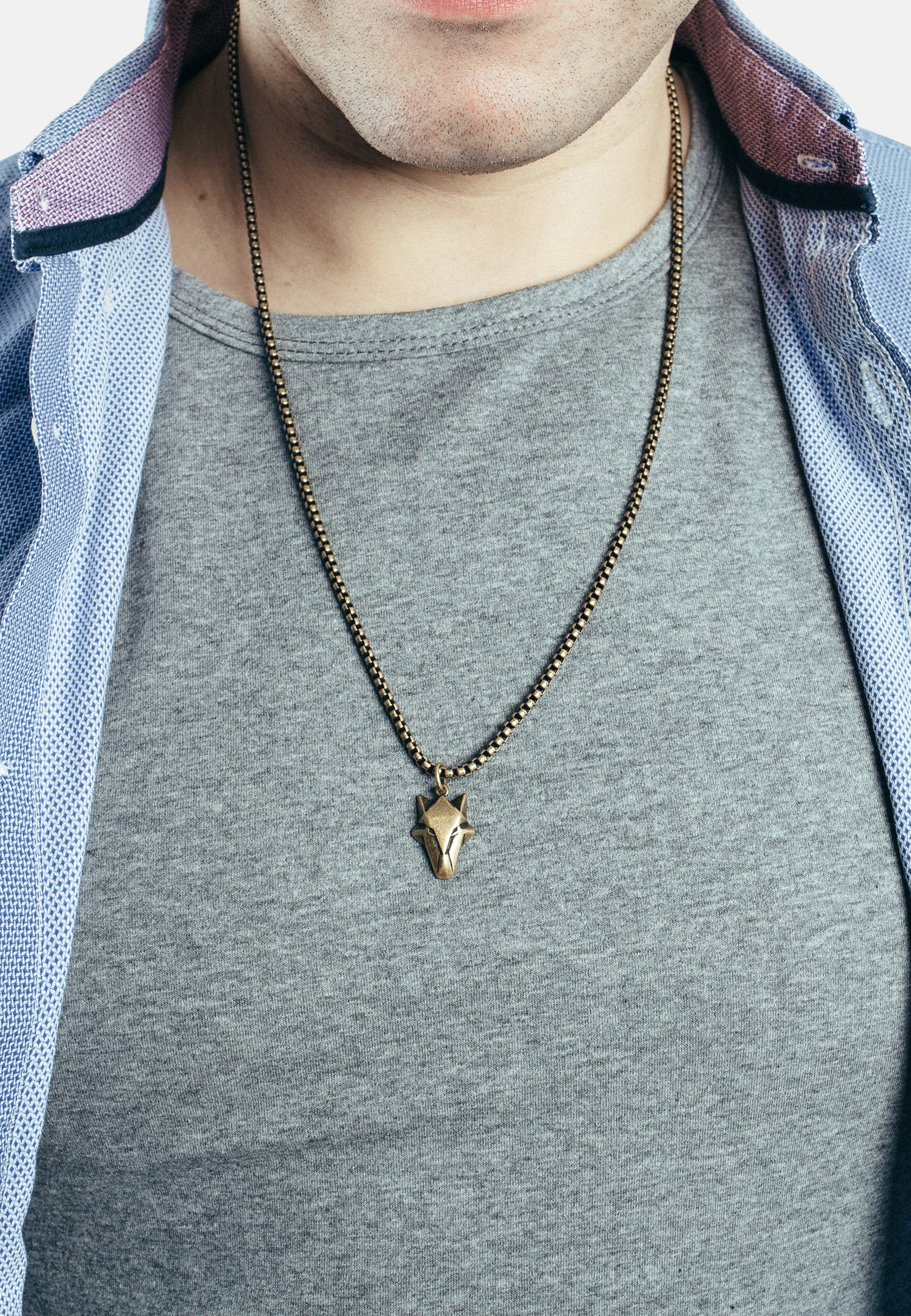 Akitsune-Vulpes-Pendant-Necklace-Fox-Style-Brass-Model-2