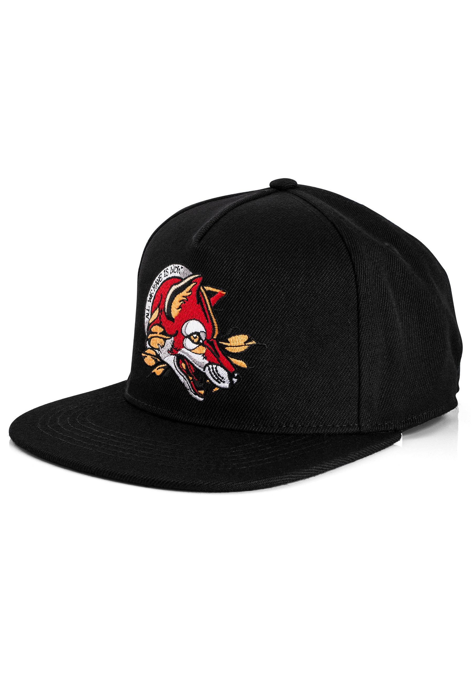 All-We-Have-Snapback-Cap-Black-Fox-Tattoo-Neo-Traditional