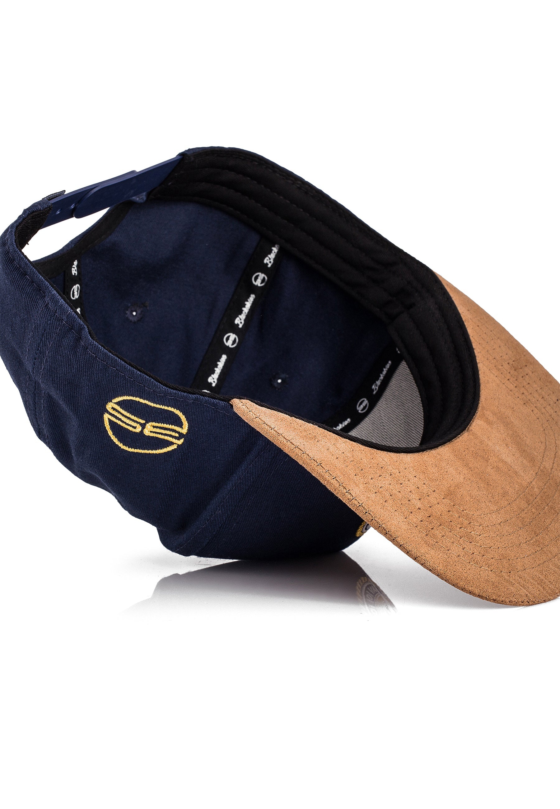 BS-CAP-064-Blackskies-North-Star-Snapback-Cap-Navyblue-Snap-Flat-Compass-Suede-Bottom