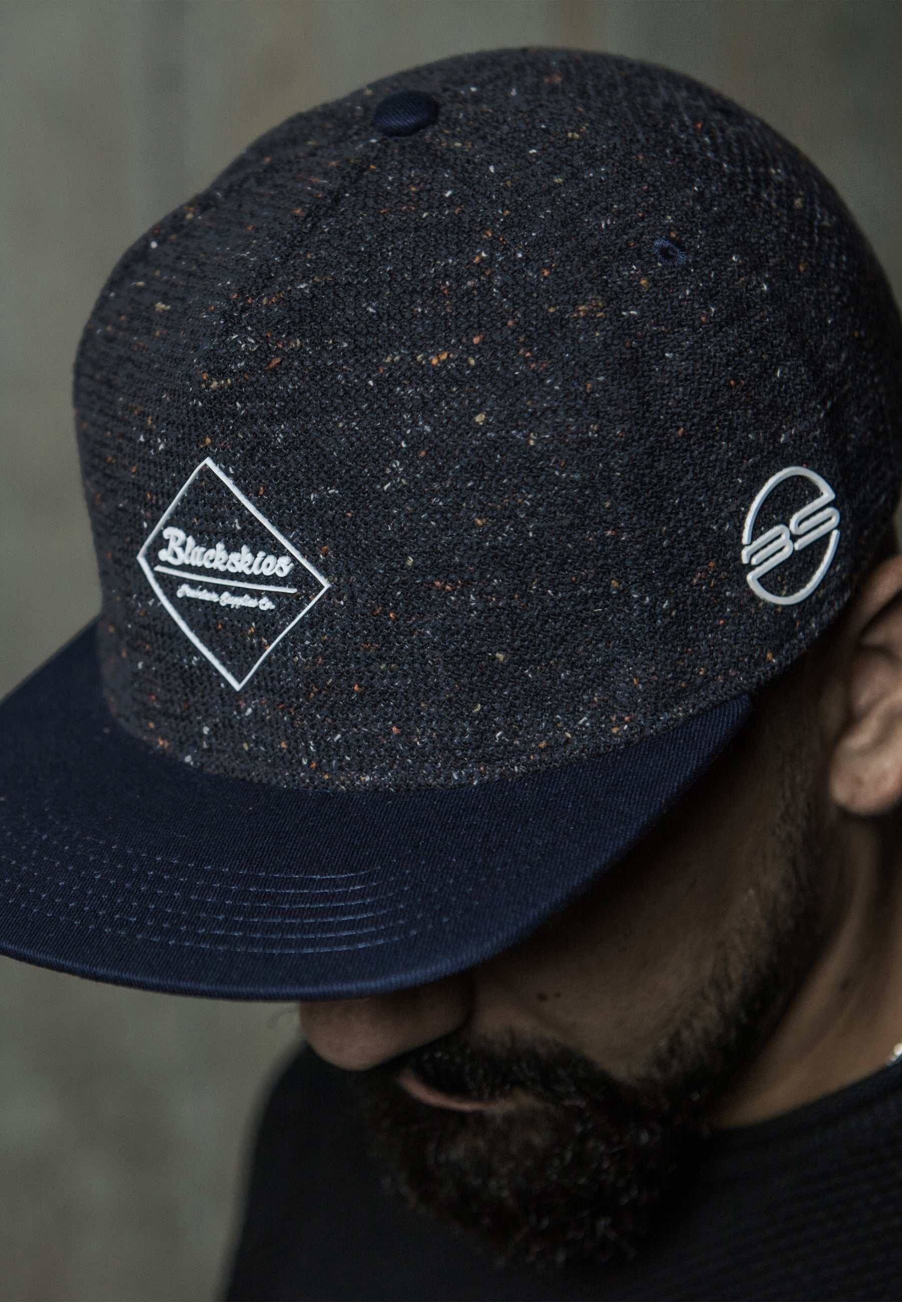 Blackksies-Re-Snapback-Cap-Baseball-Hat-Blue-Model-1